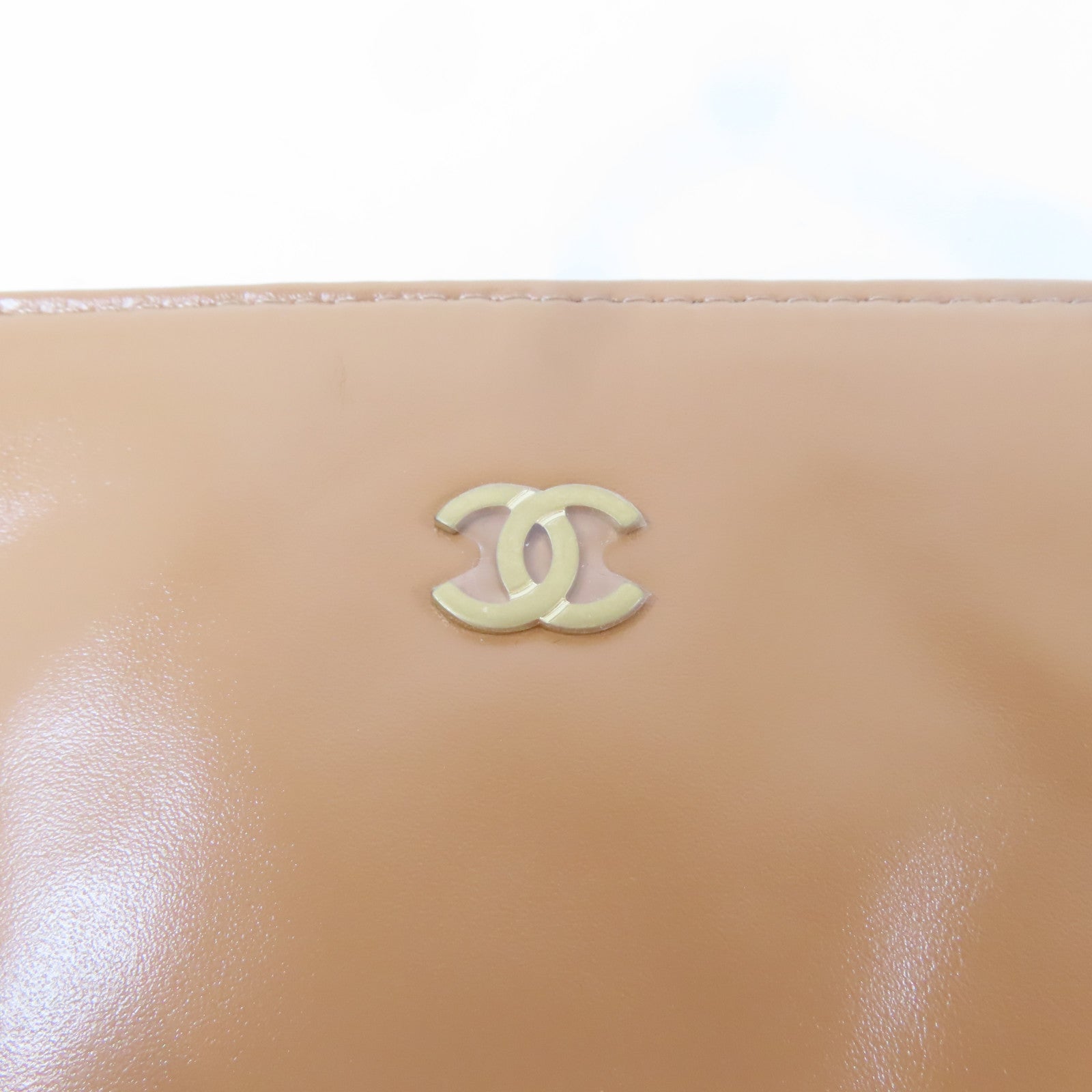 CHANEL 菱格牛皮皮革Chanel 22金扣鏈帶肩背袋啡色
