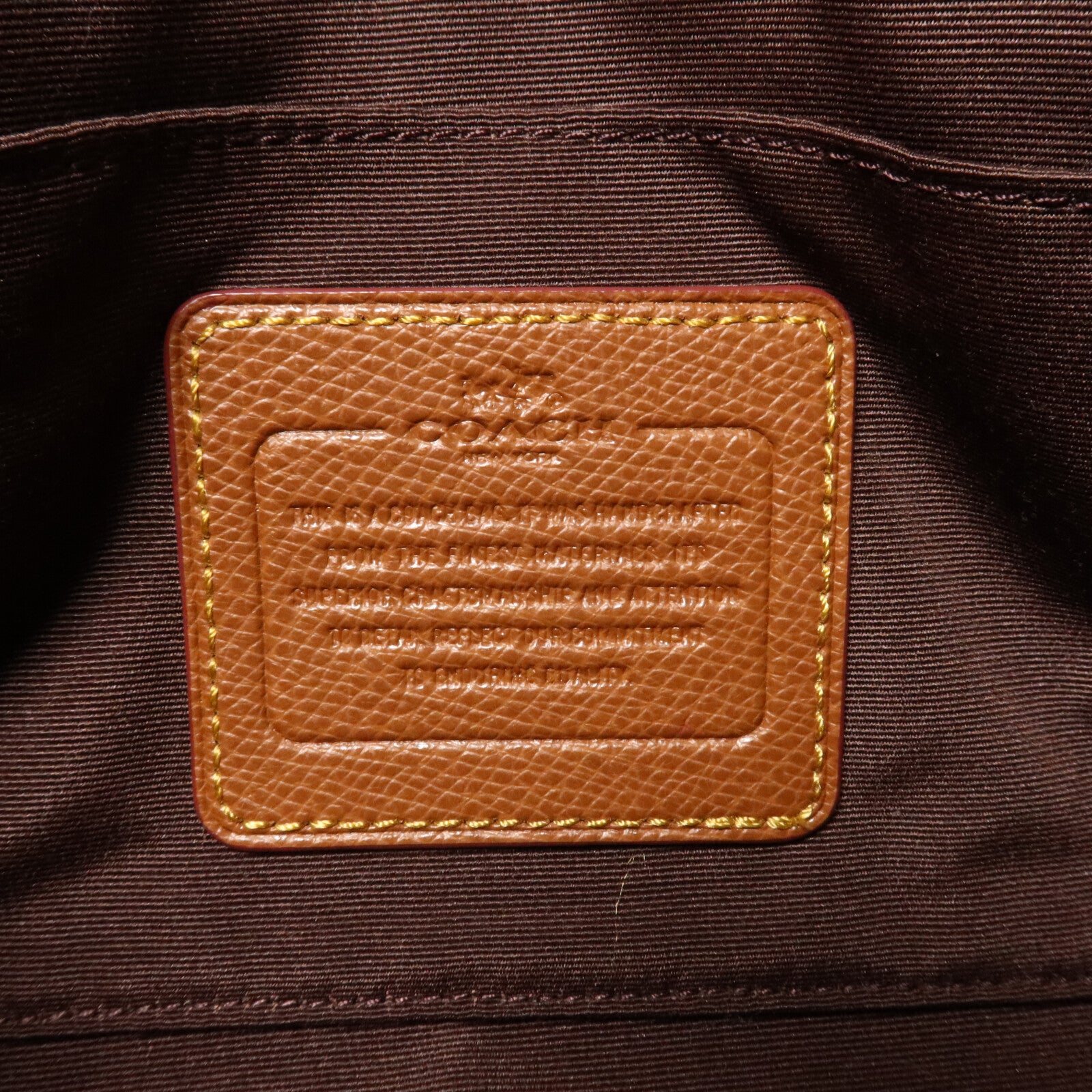 COACH 塗層帆布Chain Shoulder鏈帶手挽肩背兩用袋