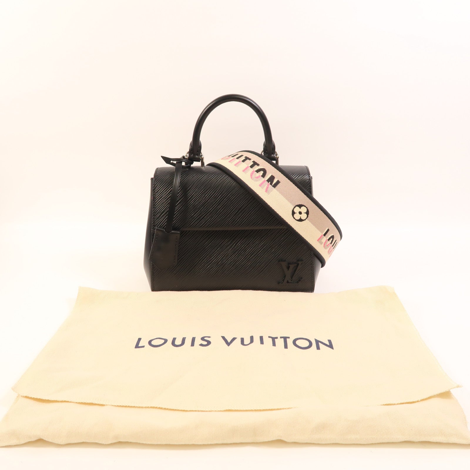 LOUIS VUITTON Epi Cluny Mini銀扣手挽肩背兩用袋