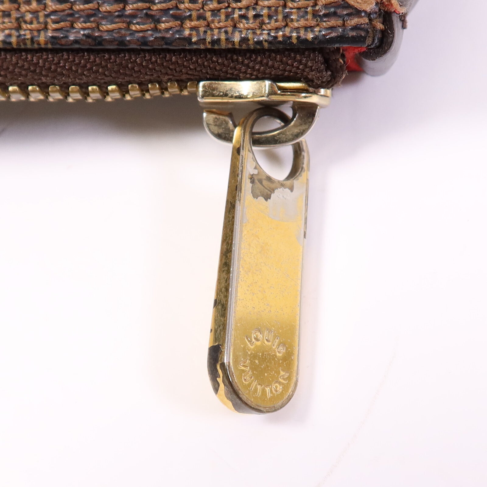 LOUIS VUITTON Damier Saleya GM金扣手挽袋