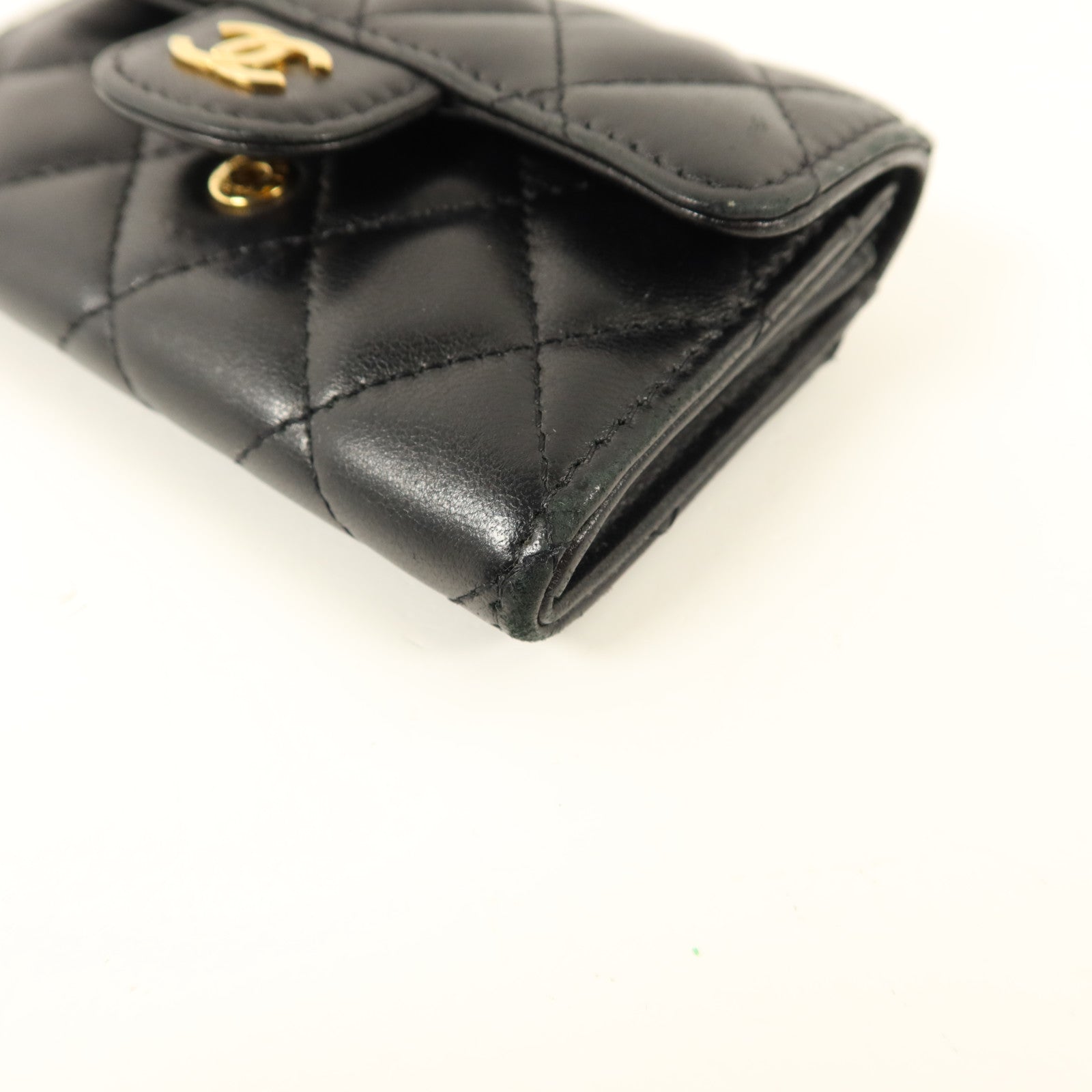 CHANEL 羊皮皮革Classic Card Holder金扣卡片套