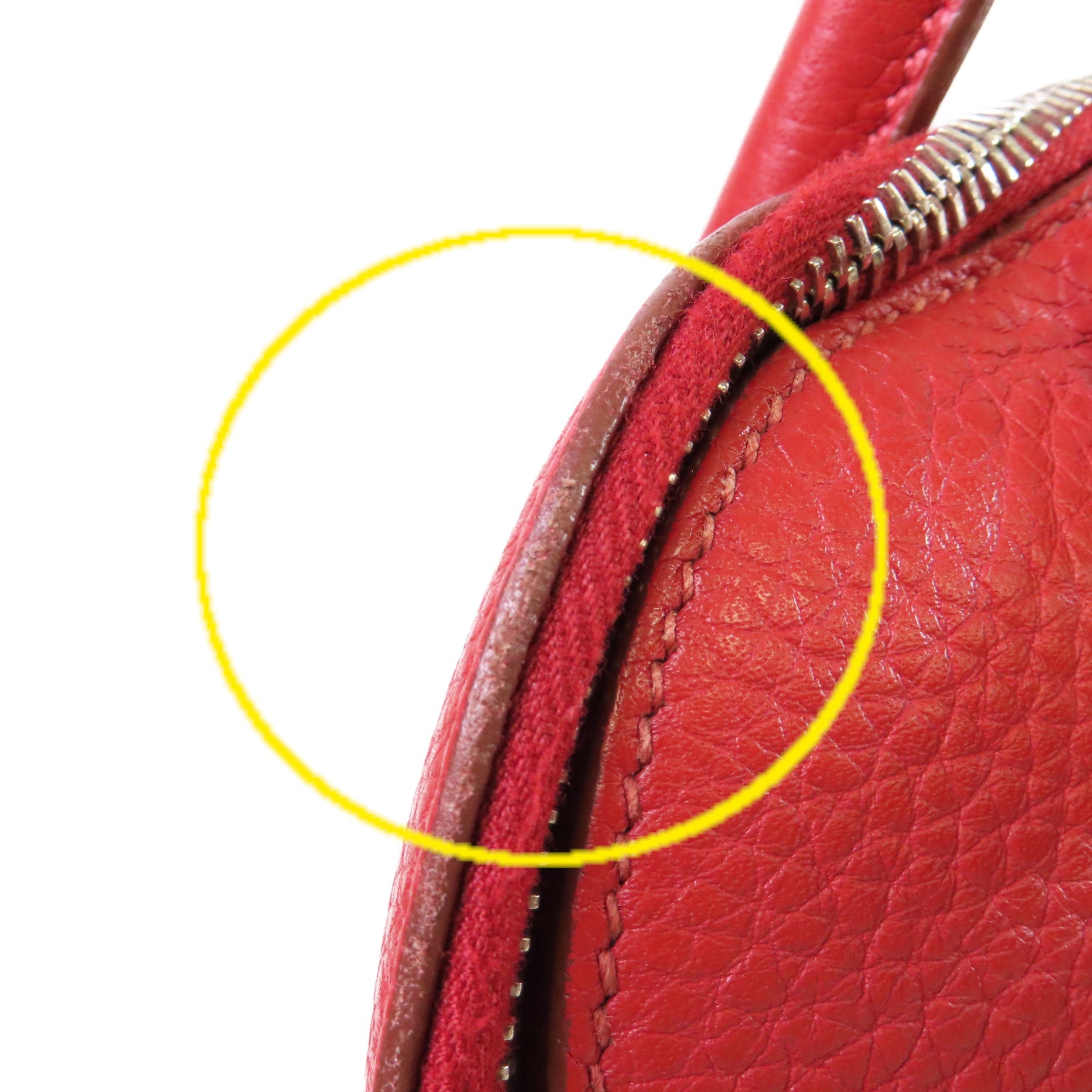 HERMES Clemence皮革Bolide 31 2Way Shoulder Bag銀扣手挽肩背兩用袋Q5  Rouge Casaque/卡薩克紅色