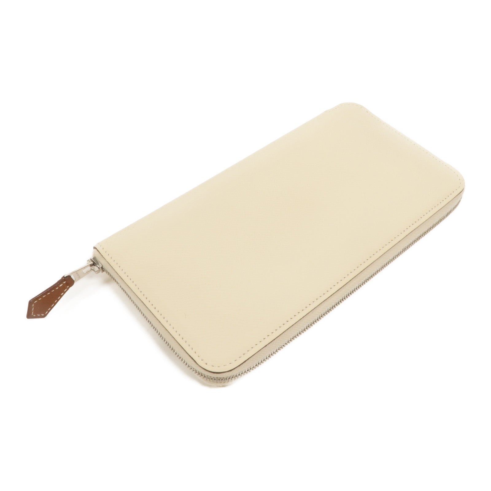 HERMES 【激減優惠】Epsom皮革Silk In Classique長錢包Nata