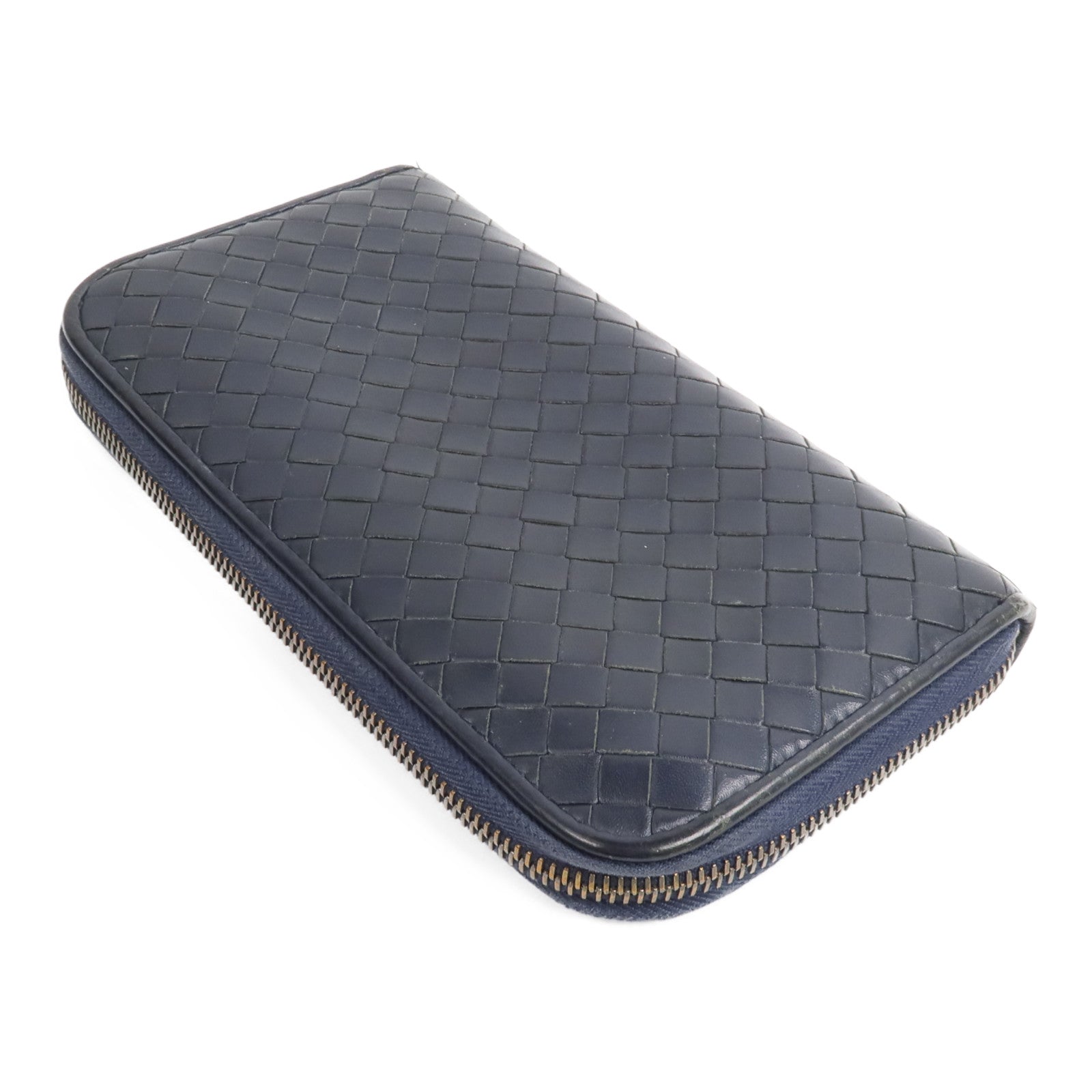 BOTTEGA VENETA 【激減優惠】牛皮皮革Zipper Long Wallet長錢包