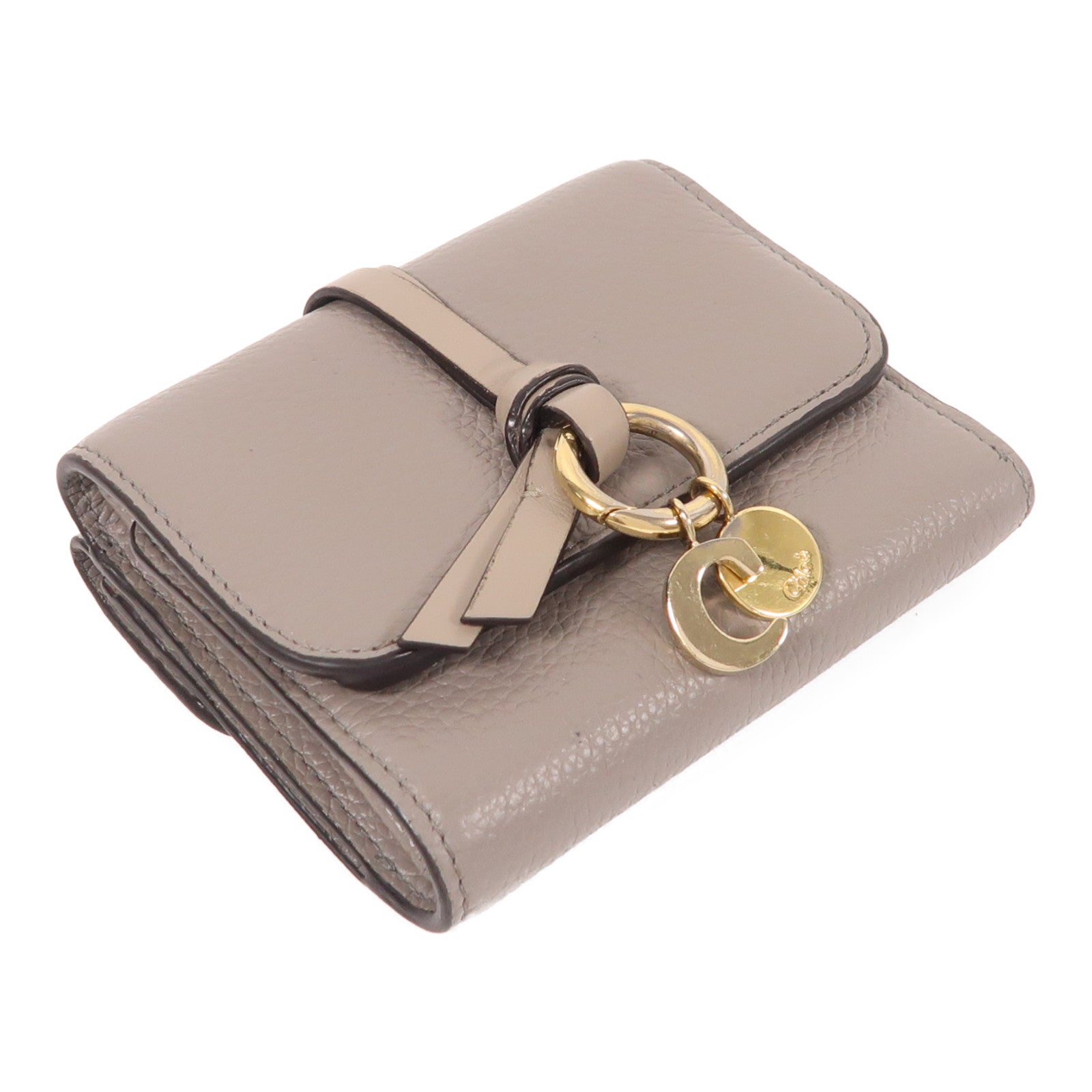 Chloe 牛皮皮革Wallet金扣錢包
