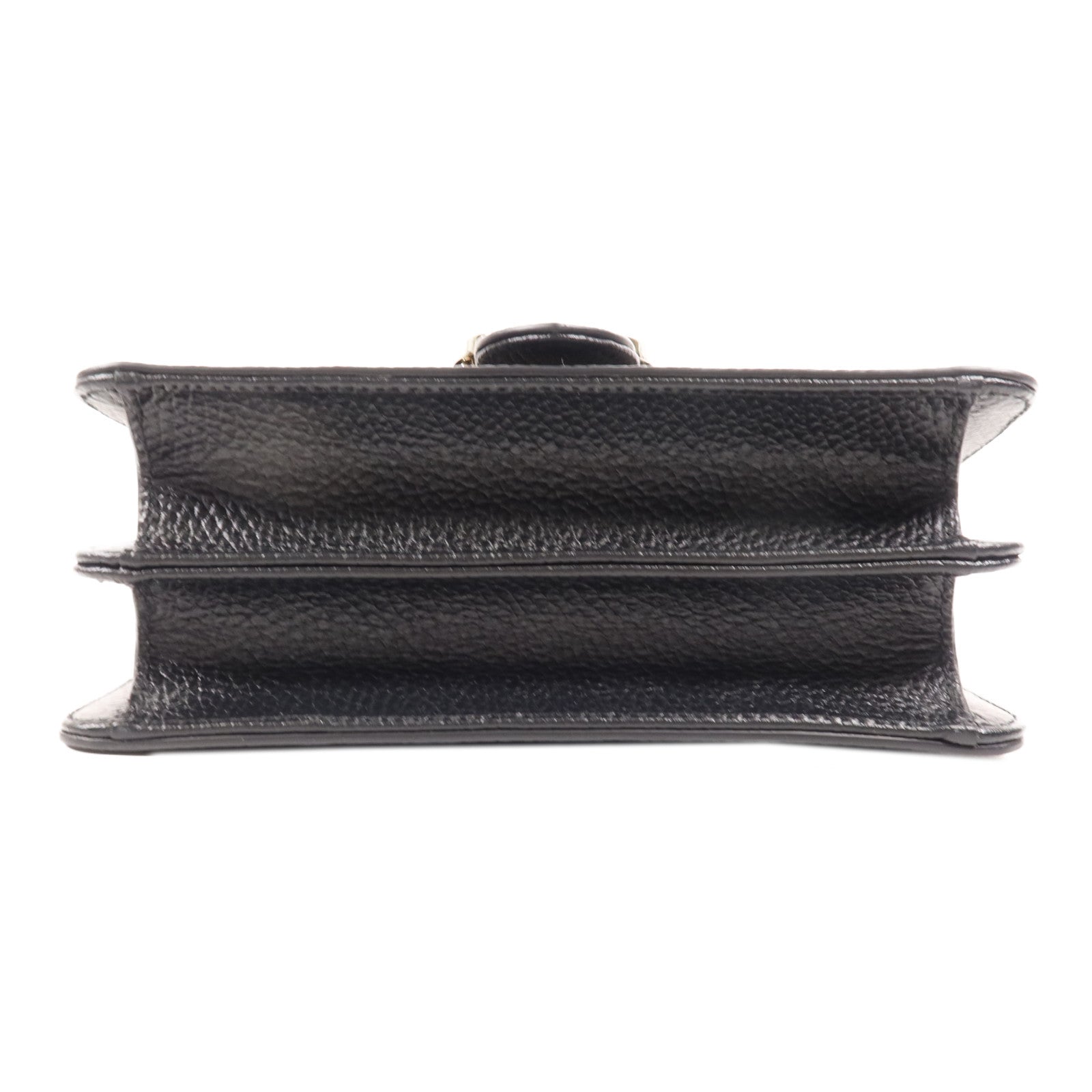 GUCCI 牛皮皮革Interlocking G金扣鏈帶肩背袋