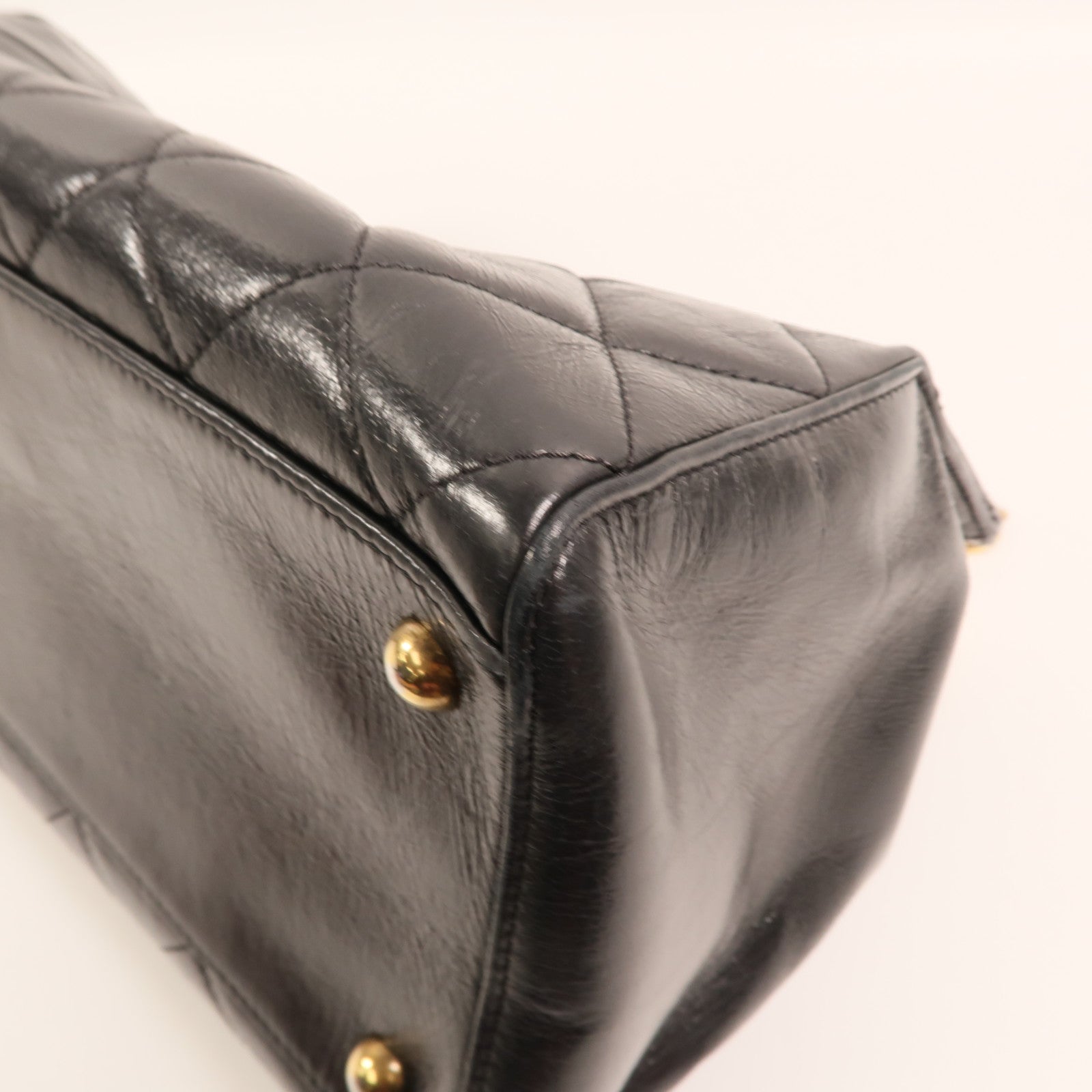 CHANEL 牛皮皮革Perfect Edge Tote金扣鏈帶肩背袋