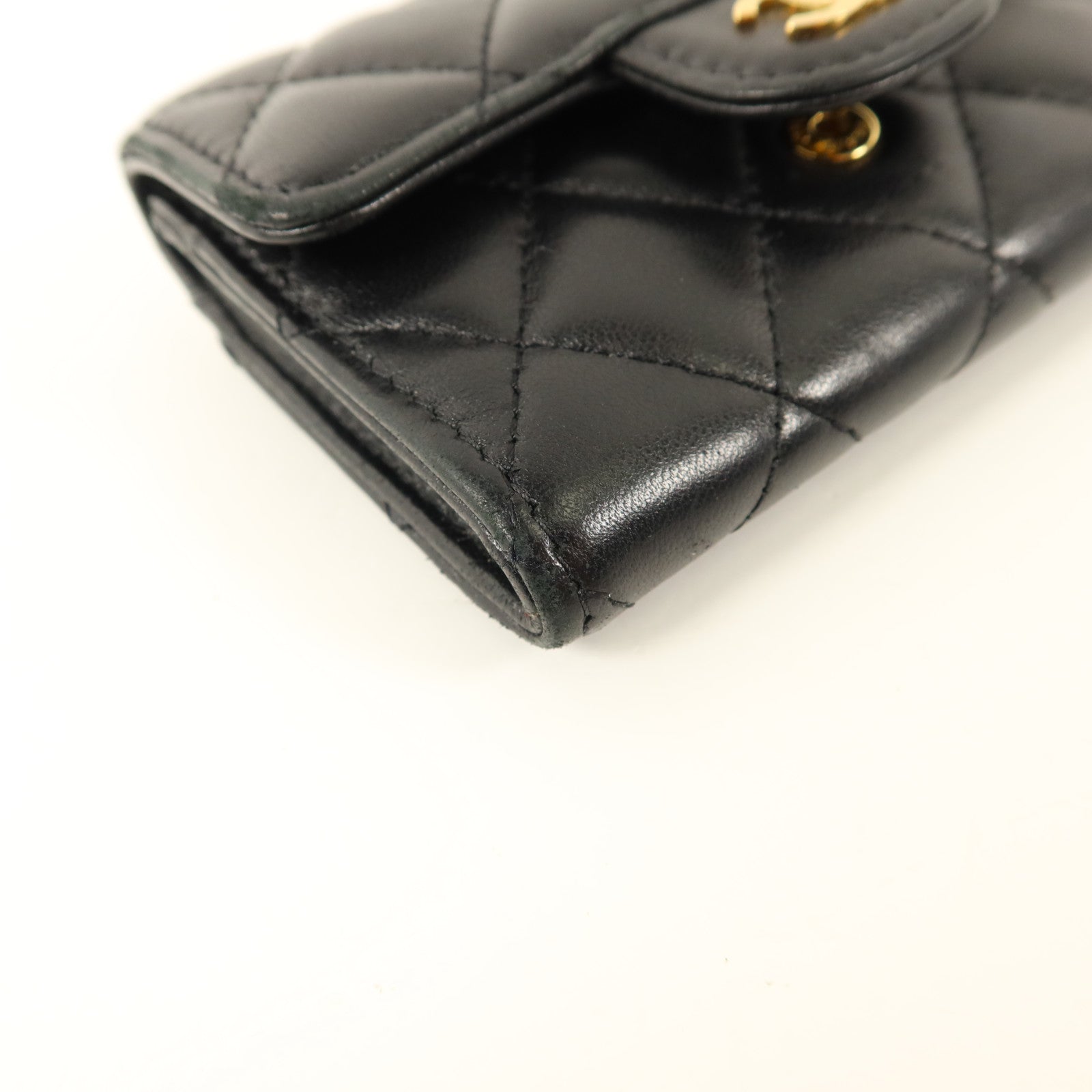 CHANEL 羊皮皮革Classic Card Holder金扣卡片套