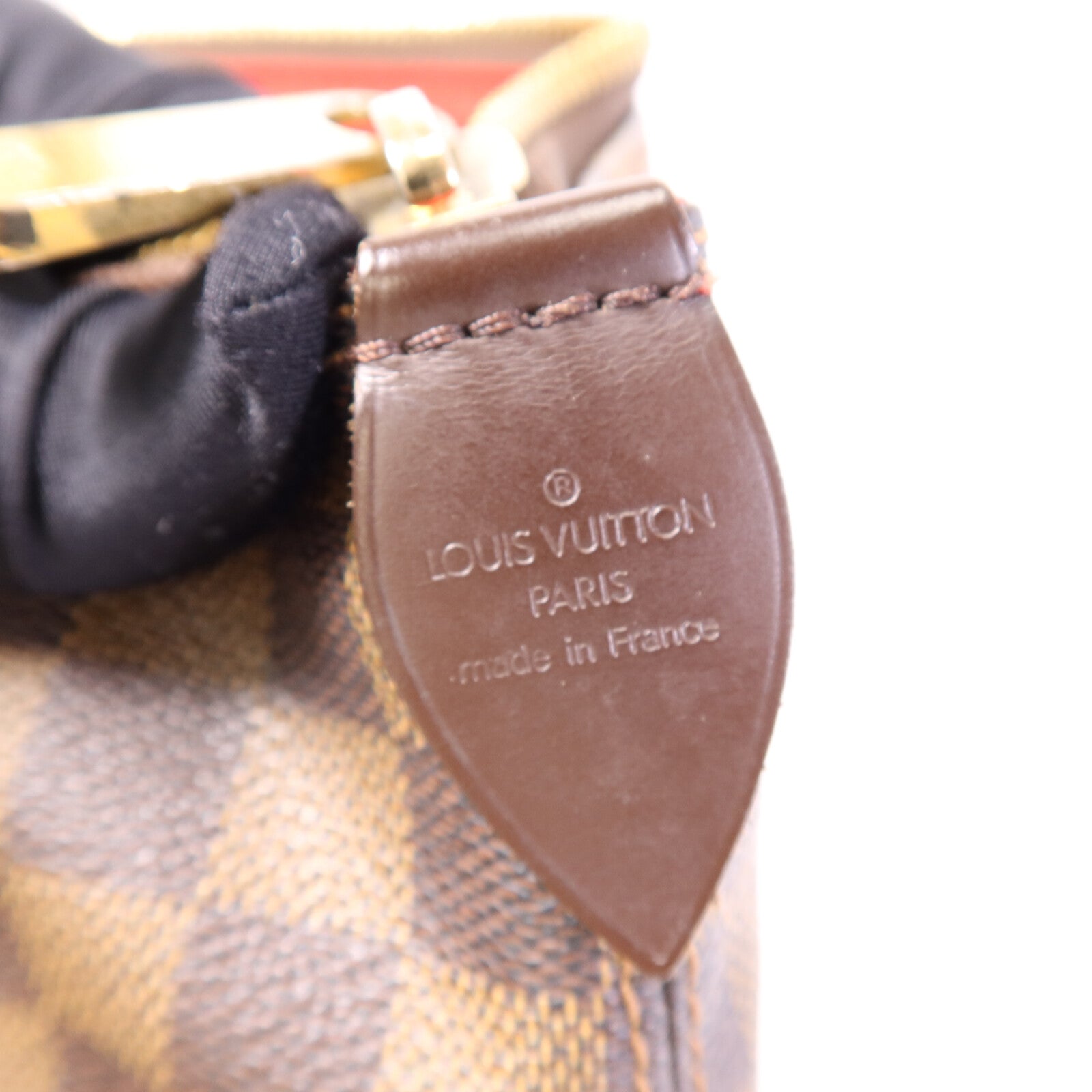 LOUIS VUITTON Damier Saleya GM金扣手挽袋