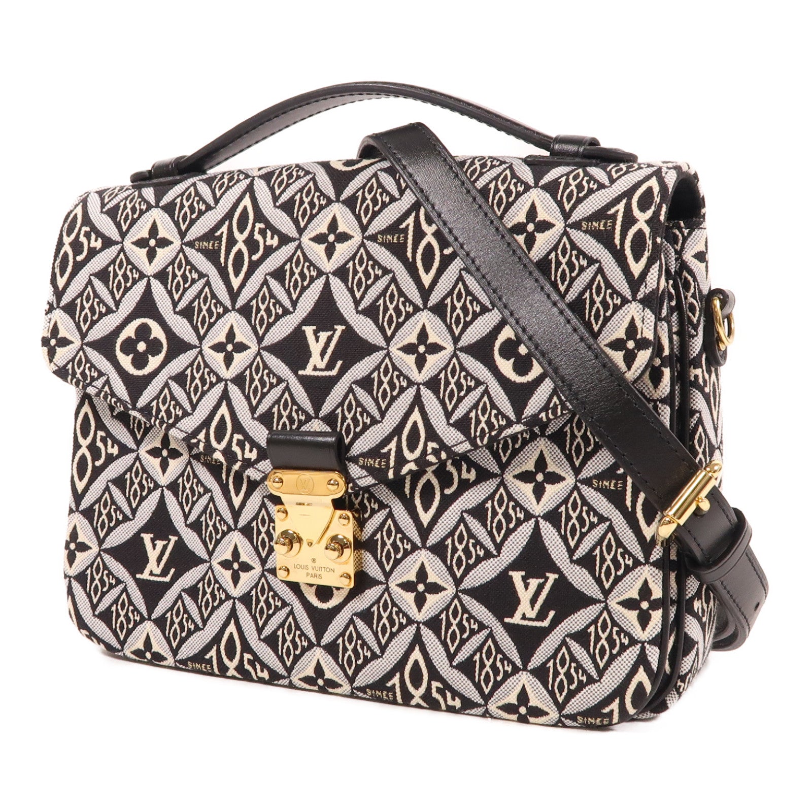 LOUIS VUITTON 【激減優惠】Monogram Jacquard Pochette Metis MM金扣手挽肩背兩用袋