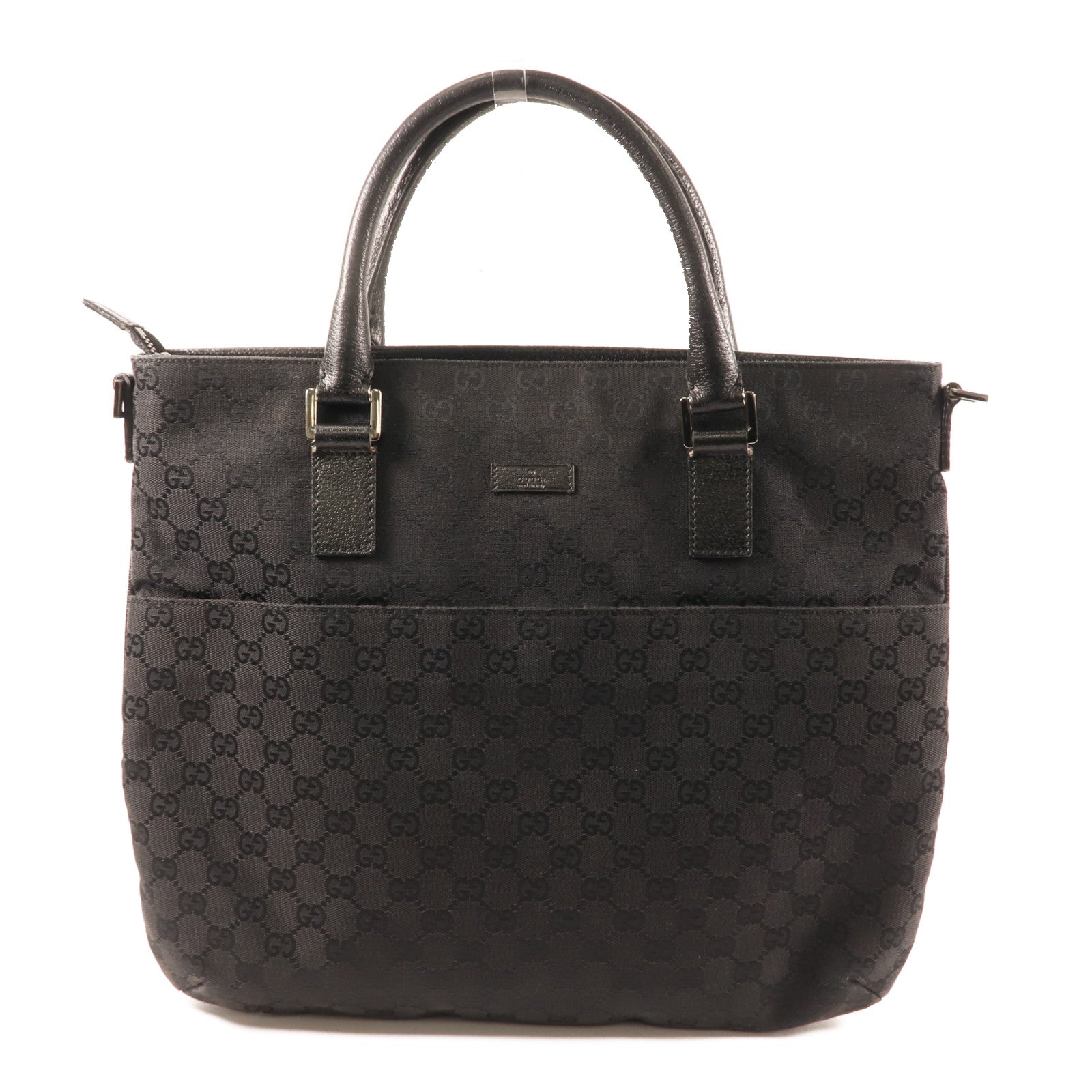 GUCCI 帆布Shoulder Bag銀扣肩背袋