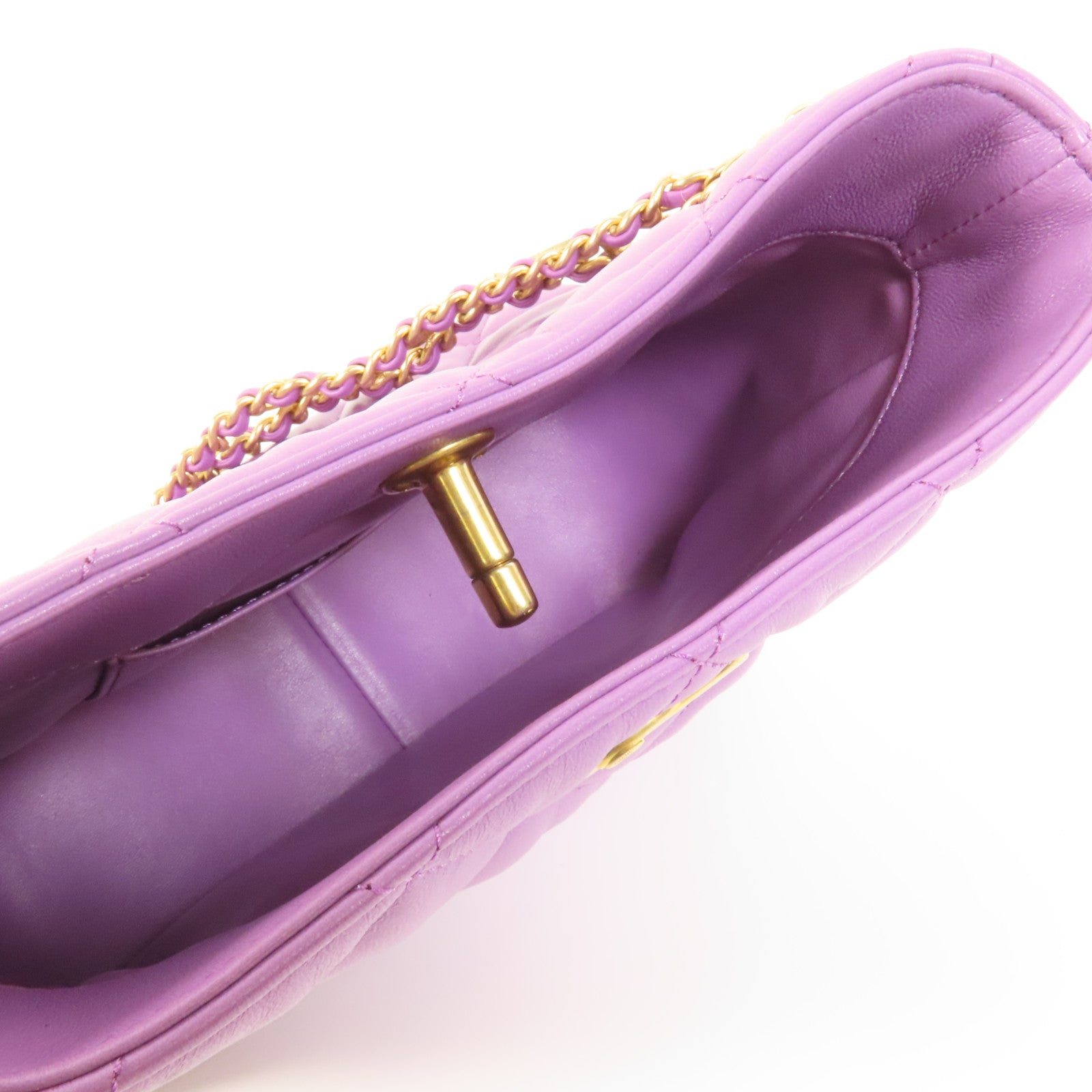 CHANEL 羊皮皮革Pick Me Up Hobo Bag金扣肩背袋