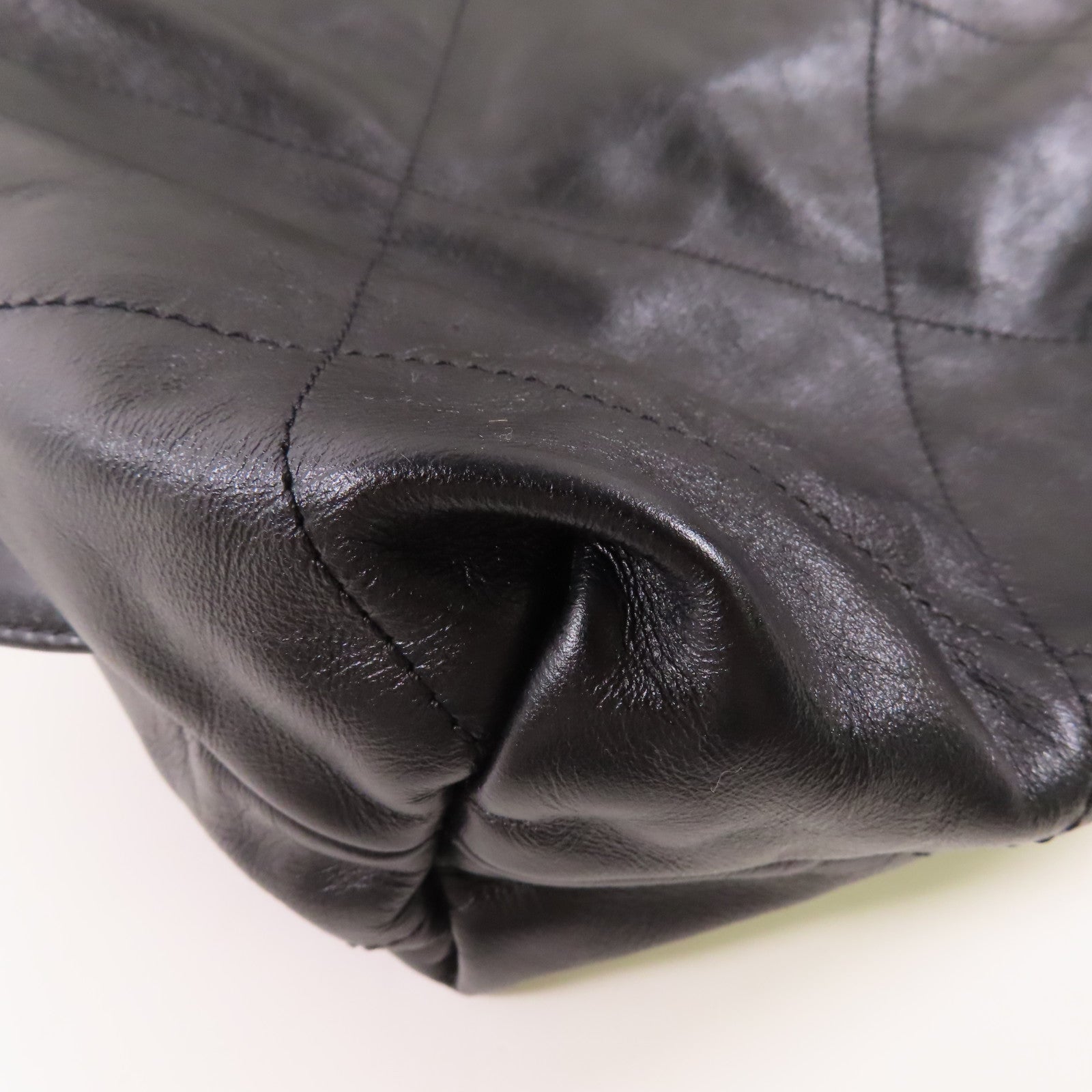 CHANEL GHW Chanel 22 Backpack Rucksack AS3859 Calfskin Leather Black