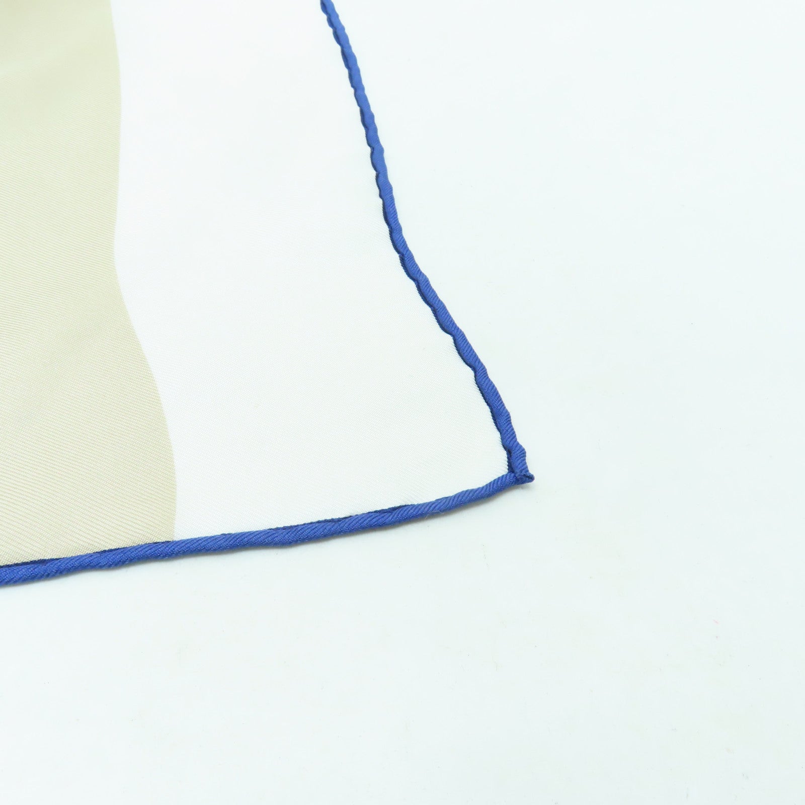HERMES 【激減優惠】絲質Scarf 180x90圍巾白色/藍色/啡色