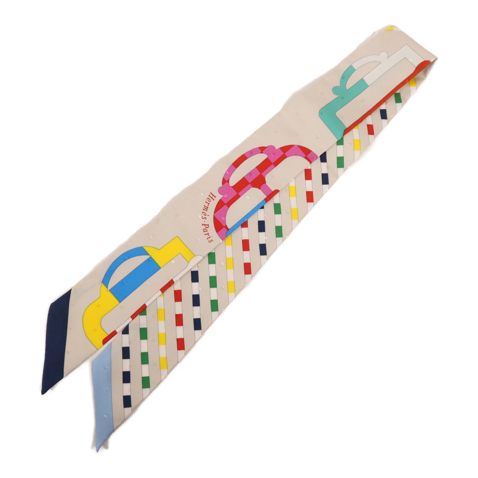 HERMES 絲質Twilly絲巾