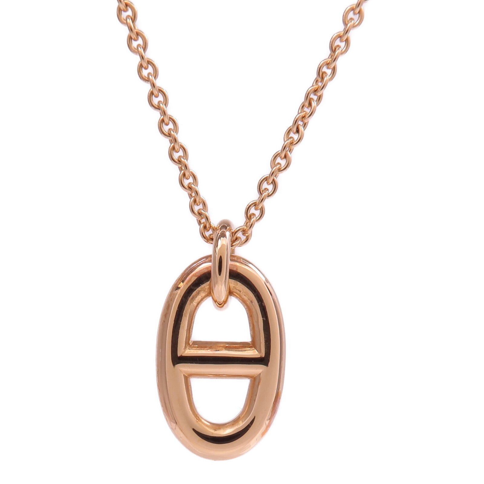 HERMES 18K玫瑰金Farandoie Pendant項鍊