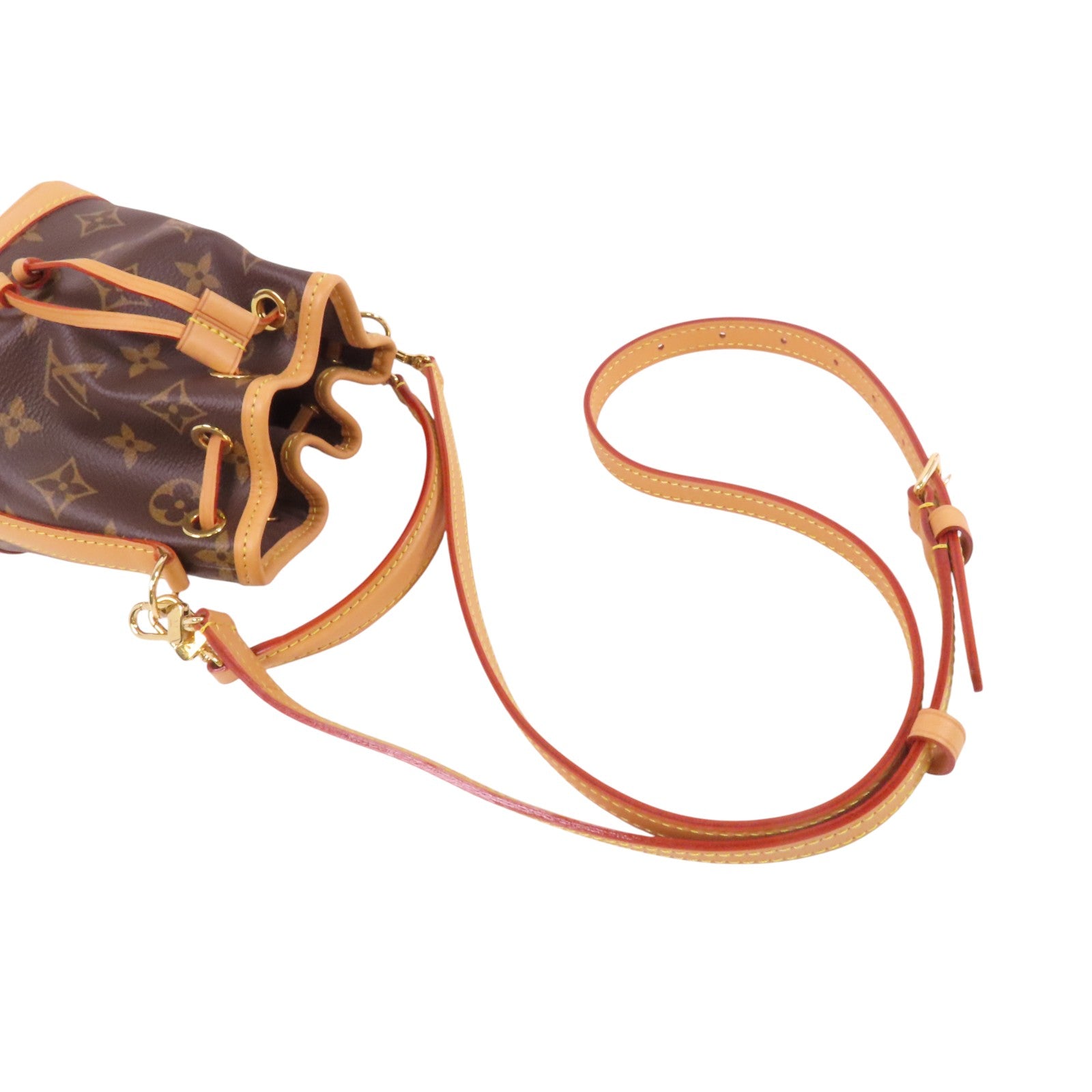 LOUIS VUITTON Monogram Nano Noe金扣手挽肩背兩用愛