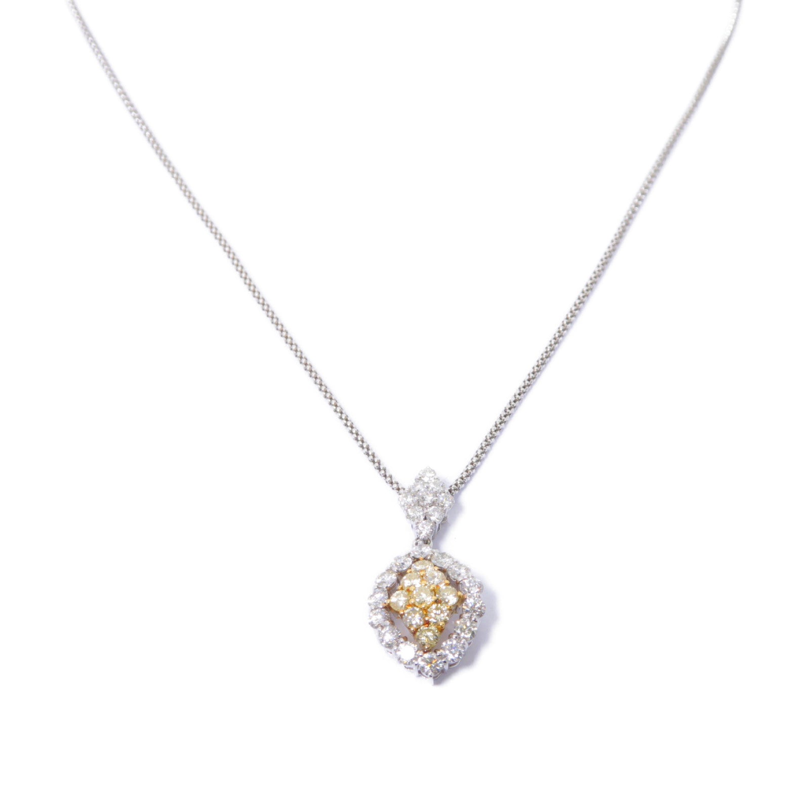 JEWELRY 18K白金/黃金Diamond Necklace 2.09ct鑽石項鍊