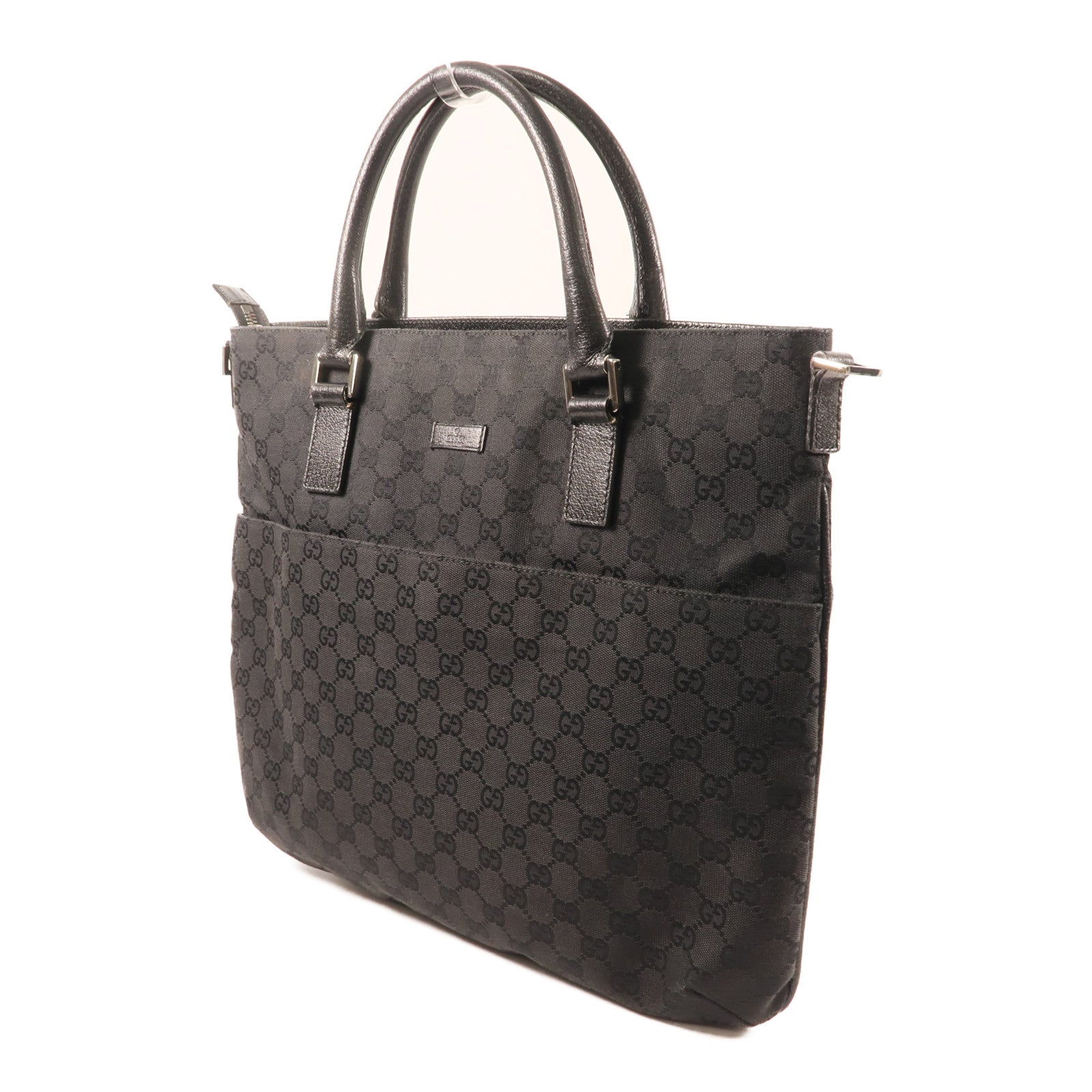 GUCCI 帆布Shoulder Bag銀扣肩背袋