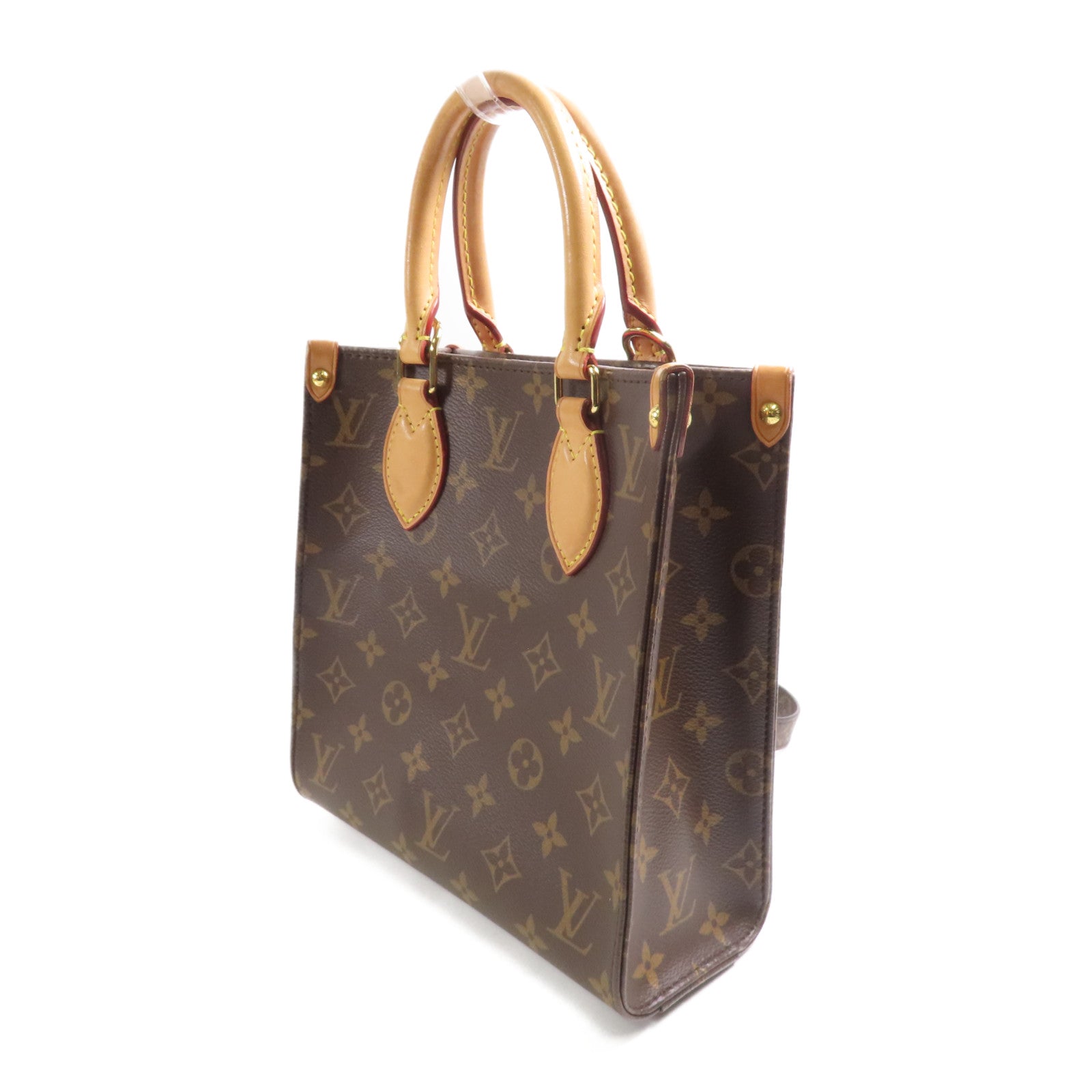 LOUIS VUITTON LV GHW Sac Plat BB 2 Way Shoulder Bag M46265 Monogram Brown