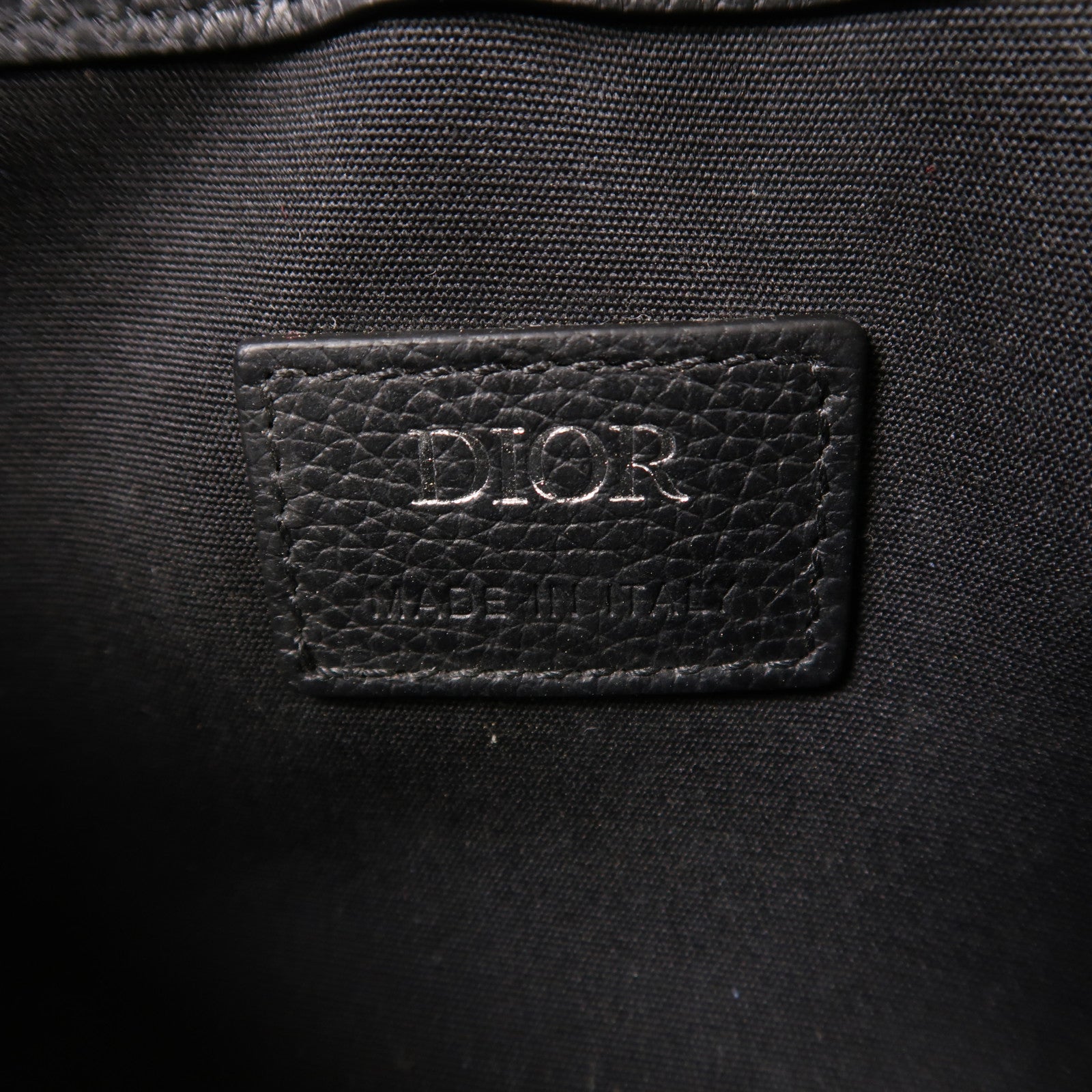 Dior 帆布Oblique Saddle Messenger銀扣肩背袋