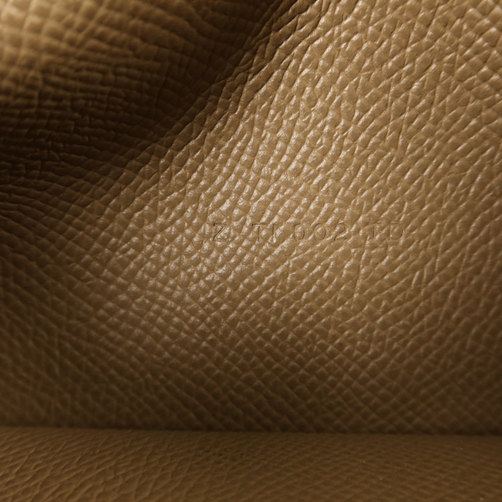 HERMES 【激減優惠】Epsom皮革Bearn Soufflet Wallet金扣長錢包Etoupe