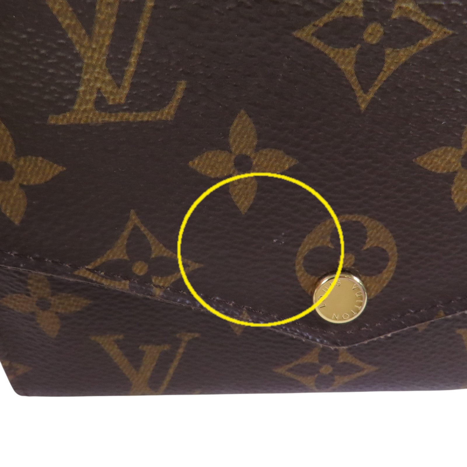 LOUIS VUITTON Monogram Short Wallet金扣短錢包