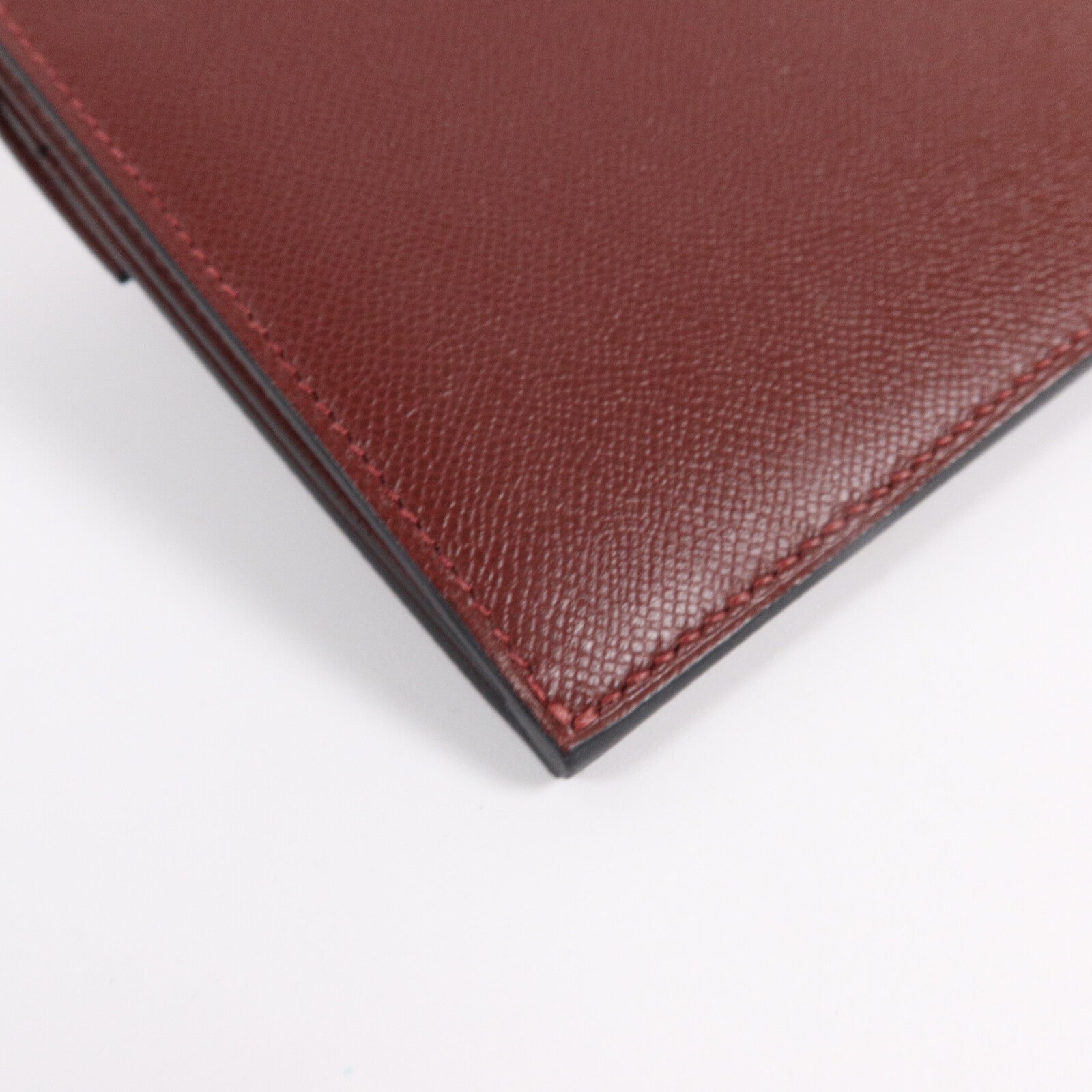 HERMES Madame皮革Kelly Pocket Long Wallet長錢包Rouge H