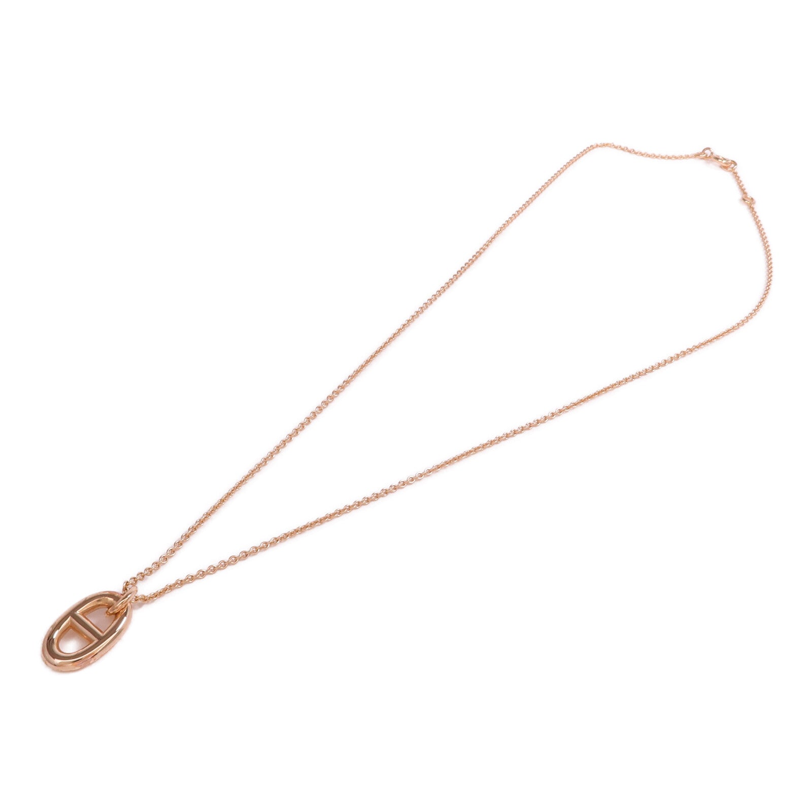 HERMES 18K玫瑰金Farandoie Pendant項鍊
