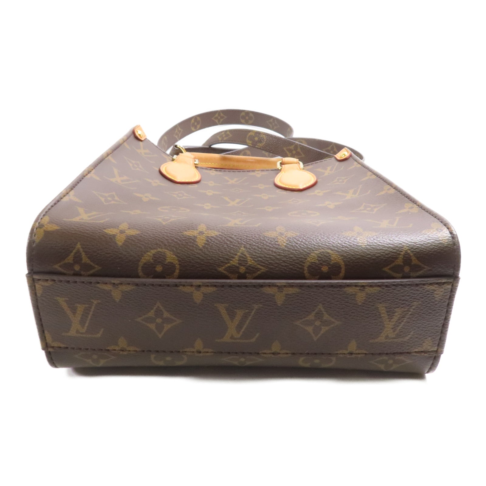 LOUIS VUITTON LV GHW Sac Plat BB 2 Way Shoulder Bag M46265 Monogram Brown