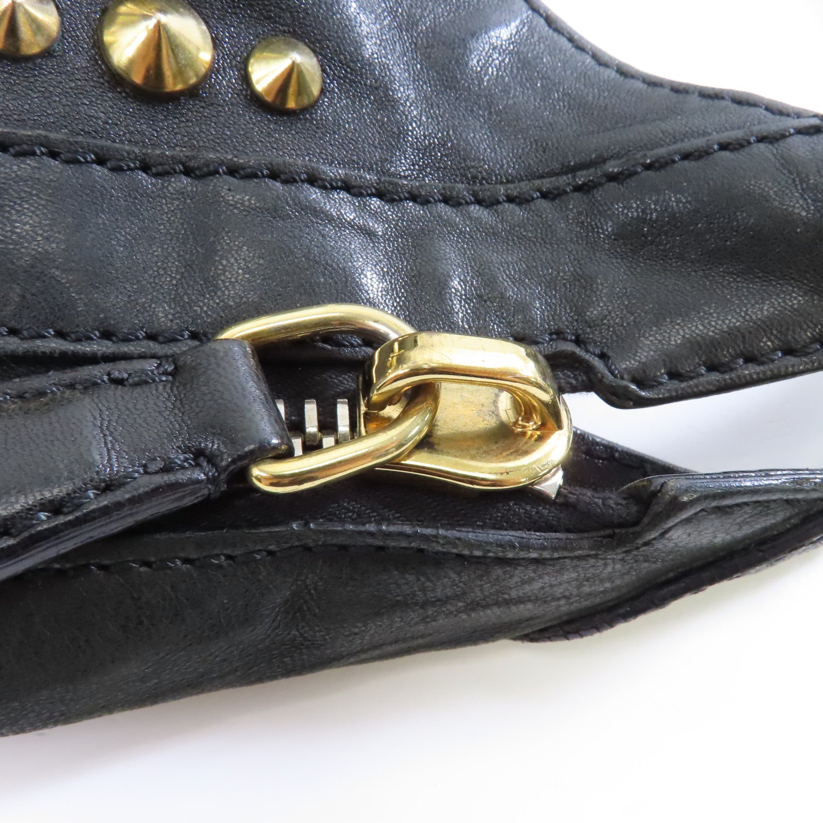 GIVENCHY 牛皮皮革Shoulder Bag金扣肩背袋黑色