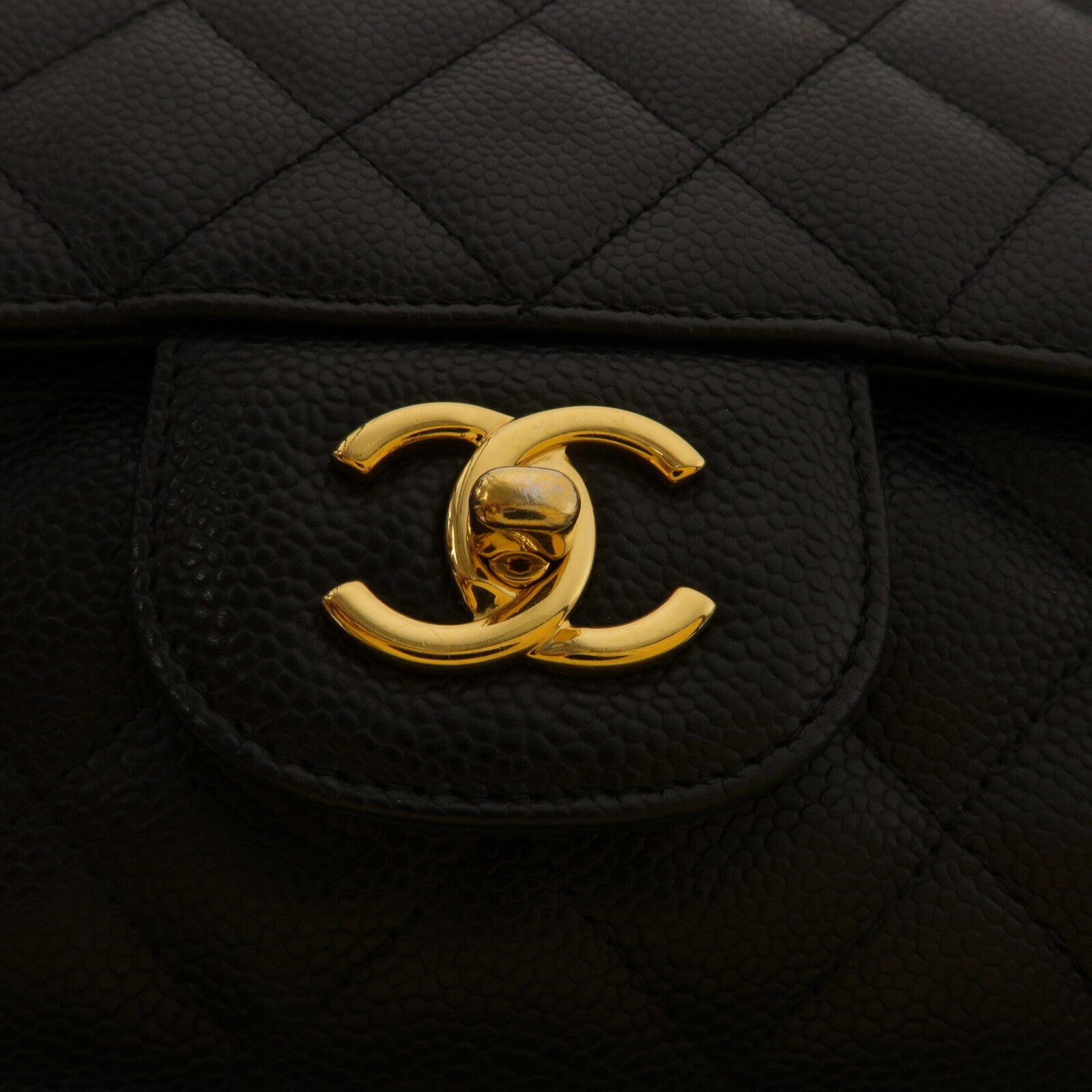CHANEL 牛皮皮革Large Classic鏈帶肩背袋