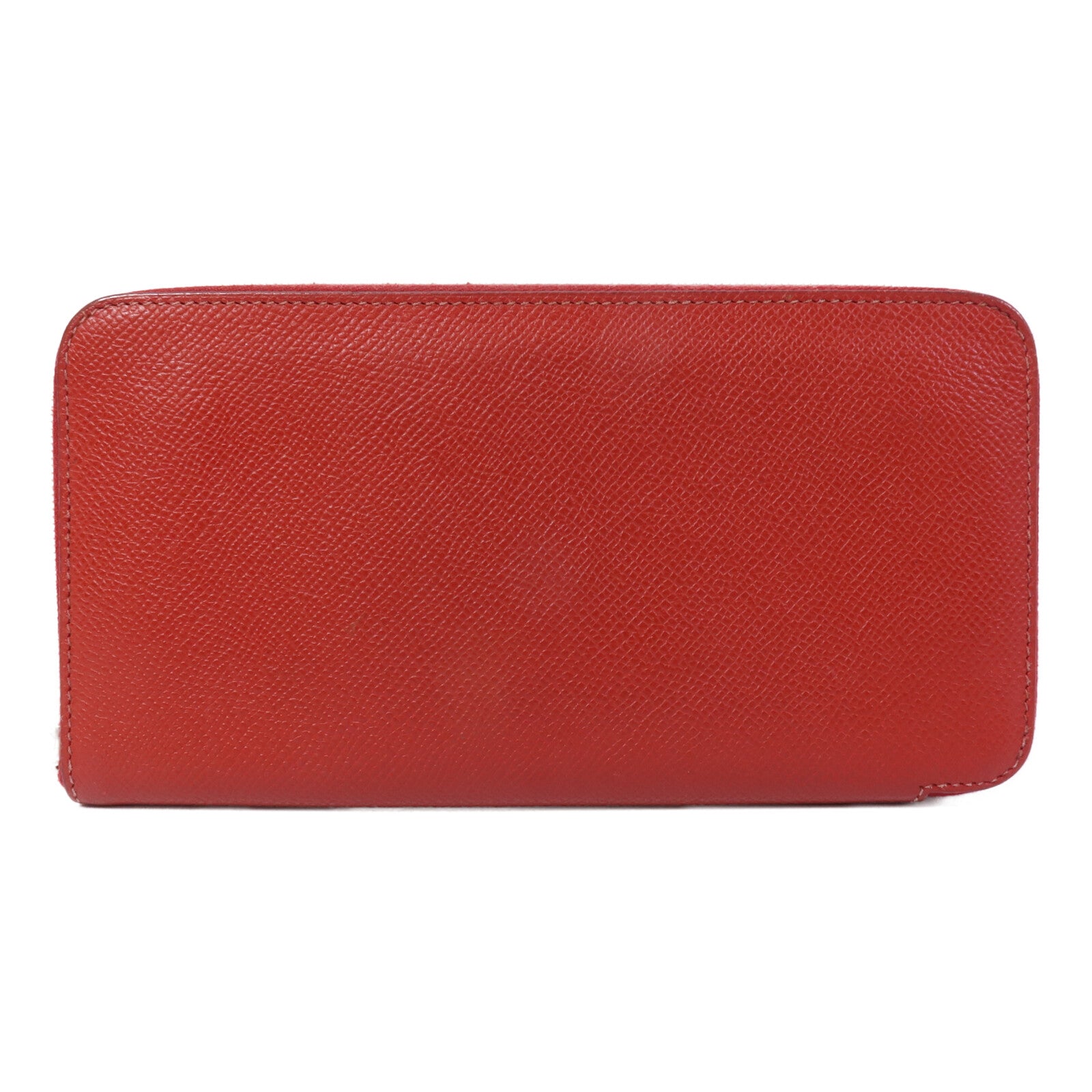 HERMES 【激減優惠】Epsom皮革Azap Wallet銀扣長錢包Rouge