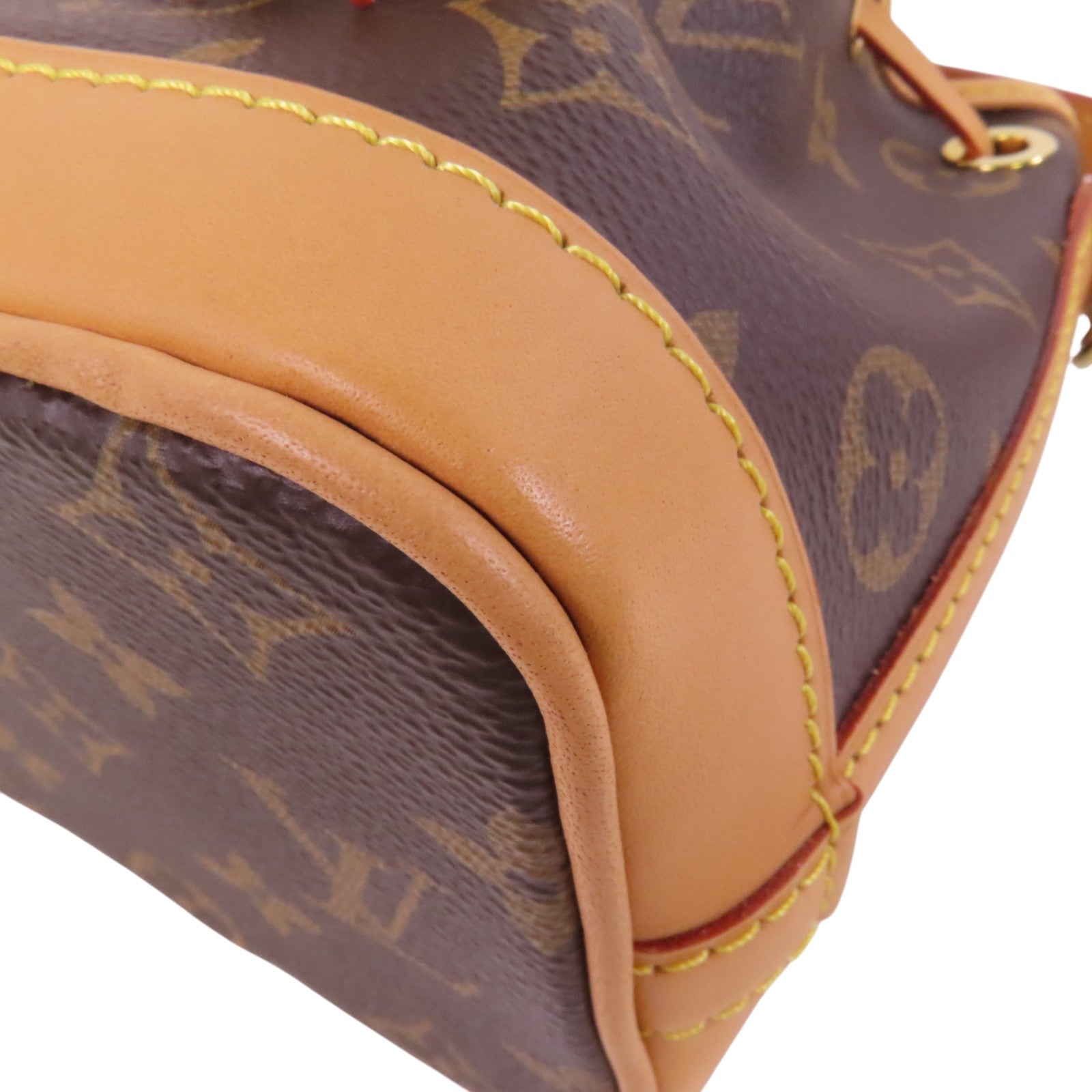 LOUIS VUITTON Monogram Nano Noe金扣手挽肩背兩用愛