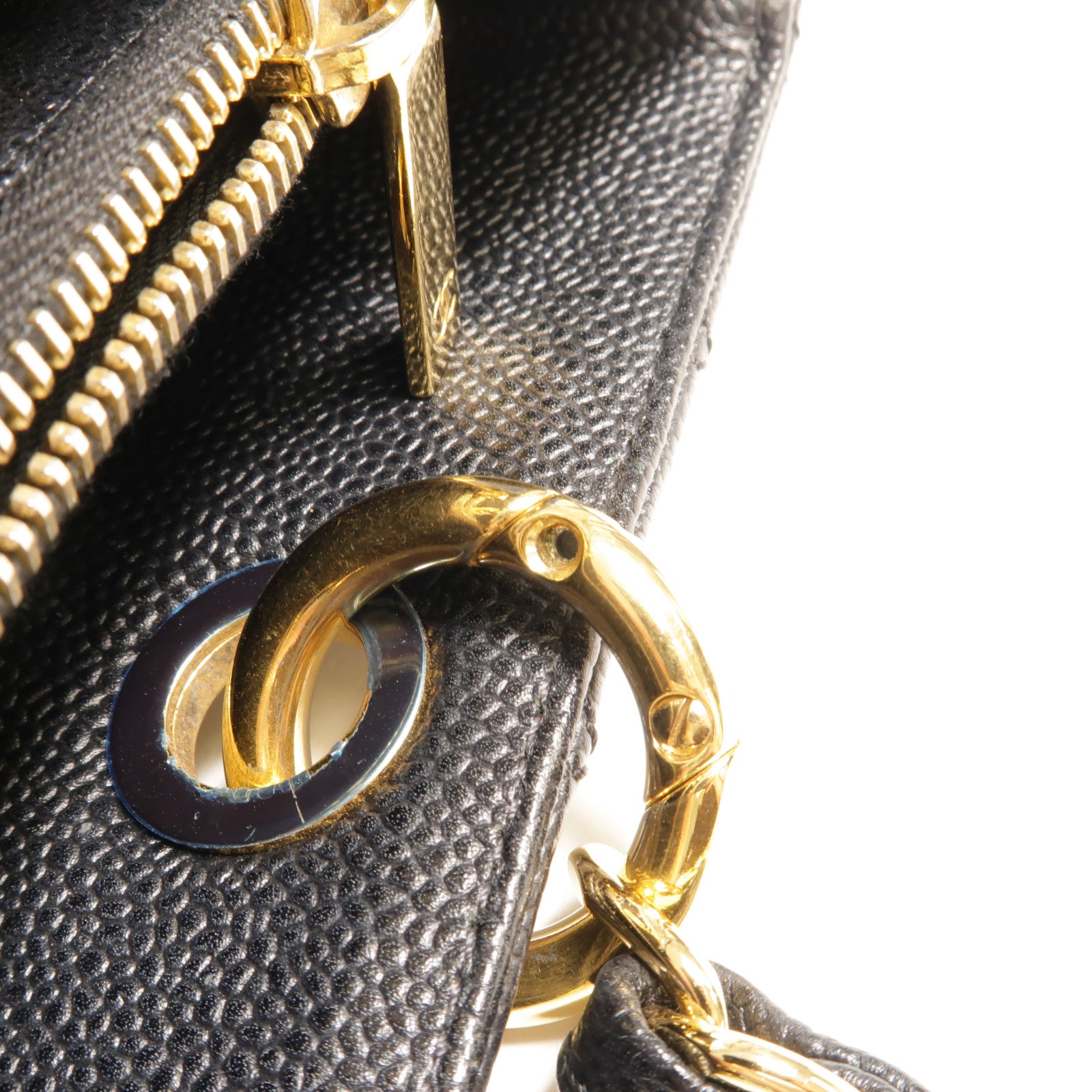 CHANEL 牛皮皮革GST Grand Shopping Tote Bag鏈帶肩背袋