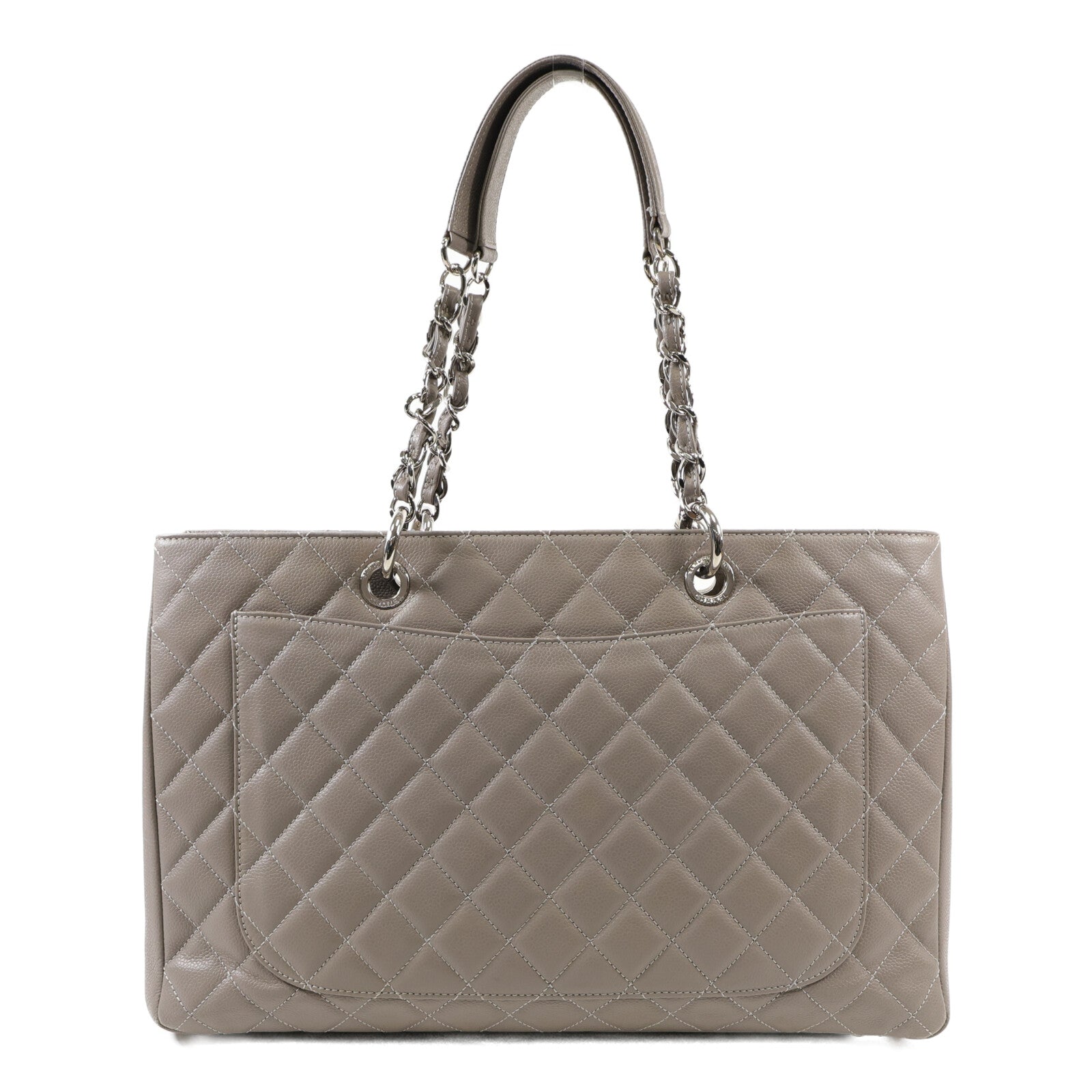 CHANEL 牛皮皮革GST Grand Shopping Tote銀扣手挽袋