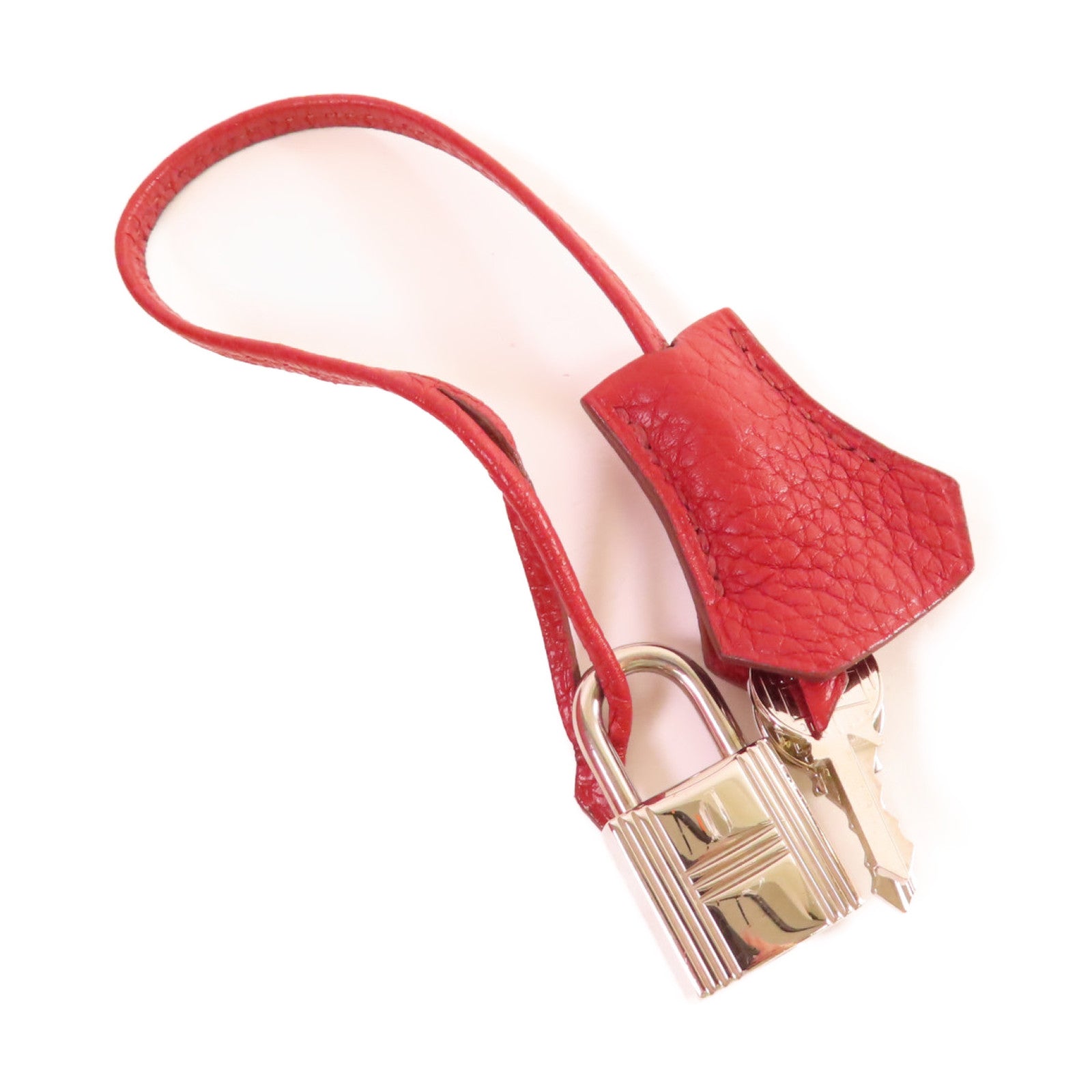 HERMES Clemence皮革Bolide 31 2Way Shoulder Bag銀扣手挽肩背兩用袋Q5  Rouge Casaque/卡薩克紅色
