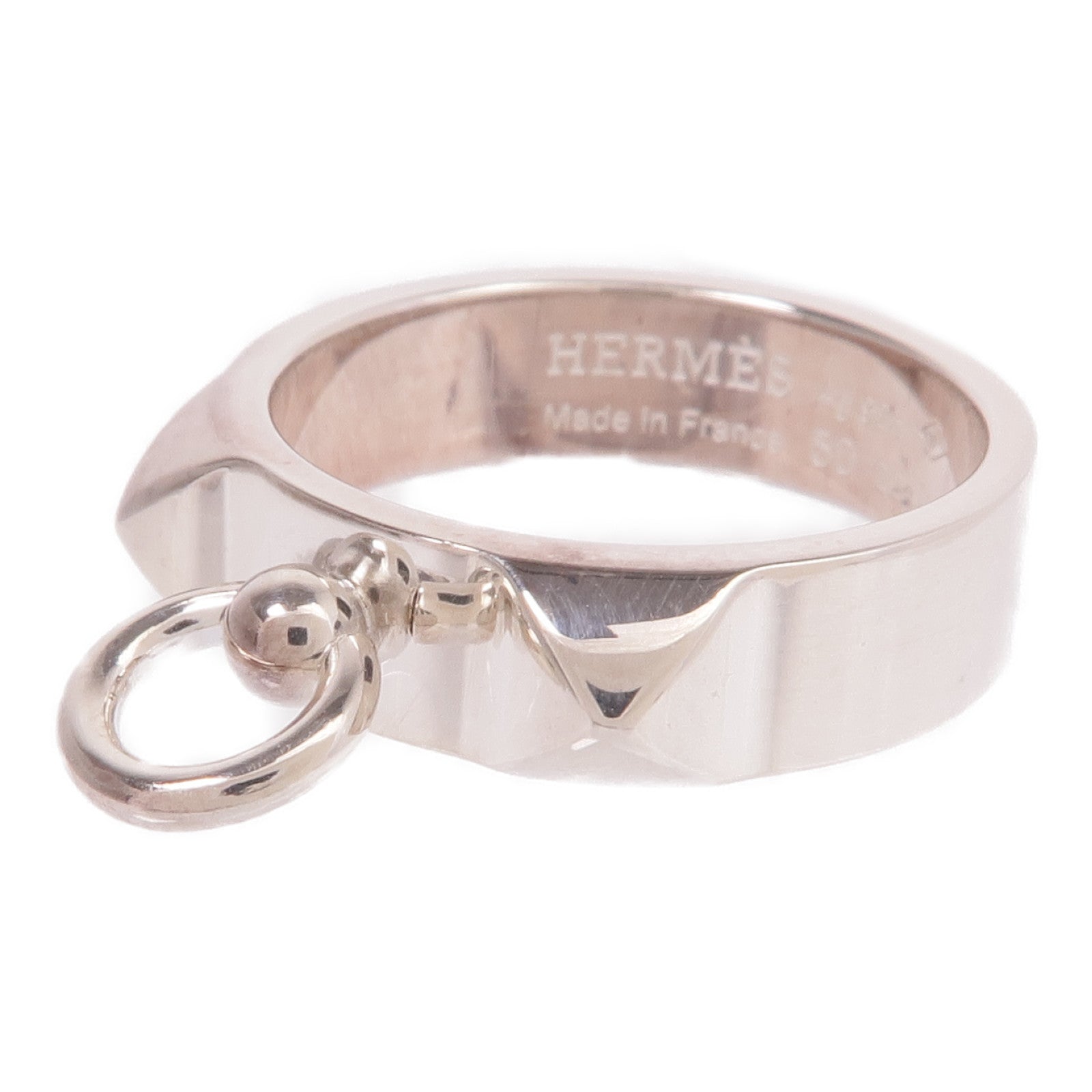 HERMES 【激減優惠】925純銀Collier de chien Ring戒指Hermes#50/US#5.25