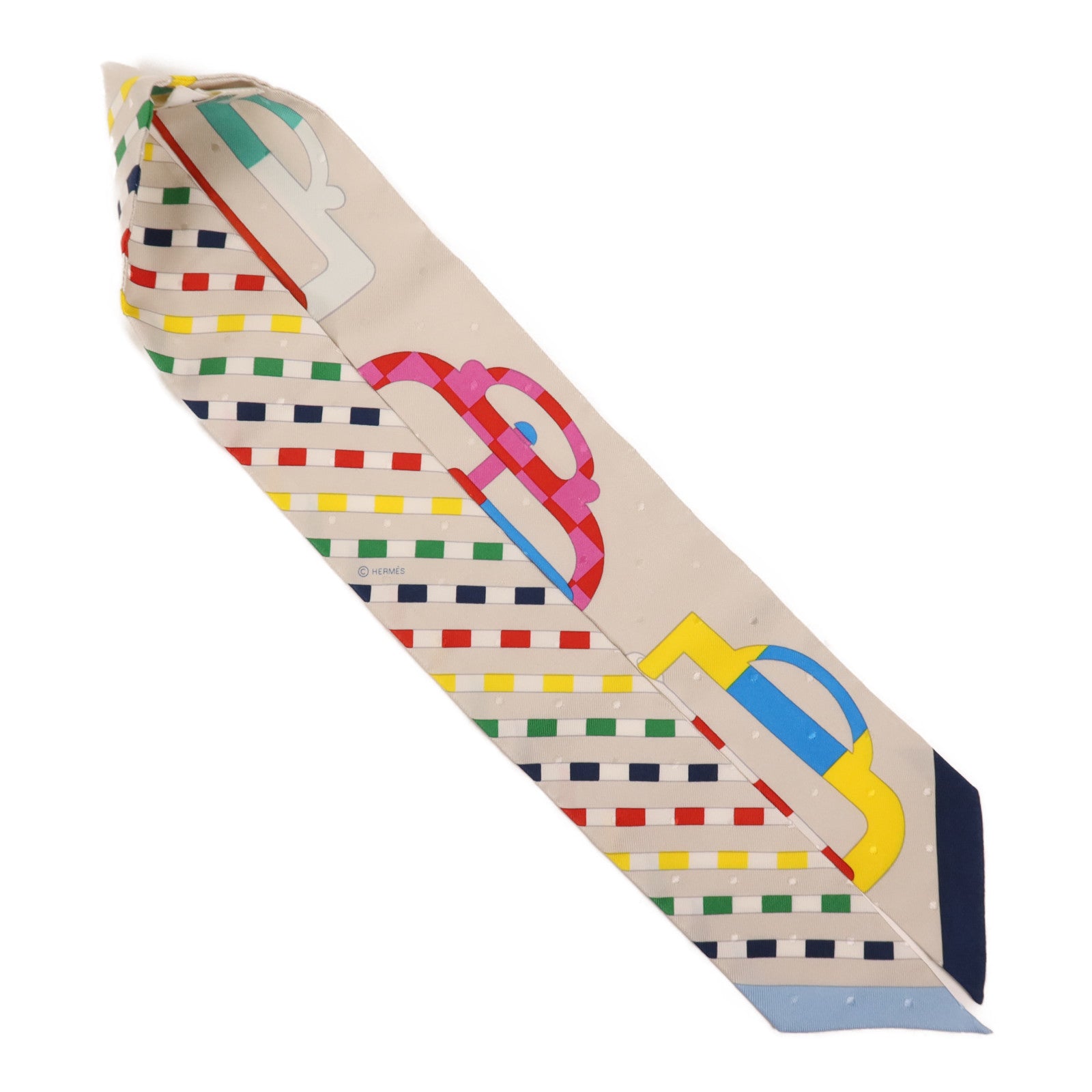 HERMES 絲質Twilly絲巾