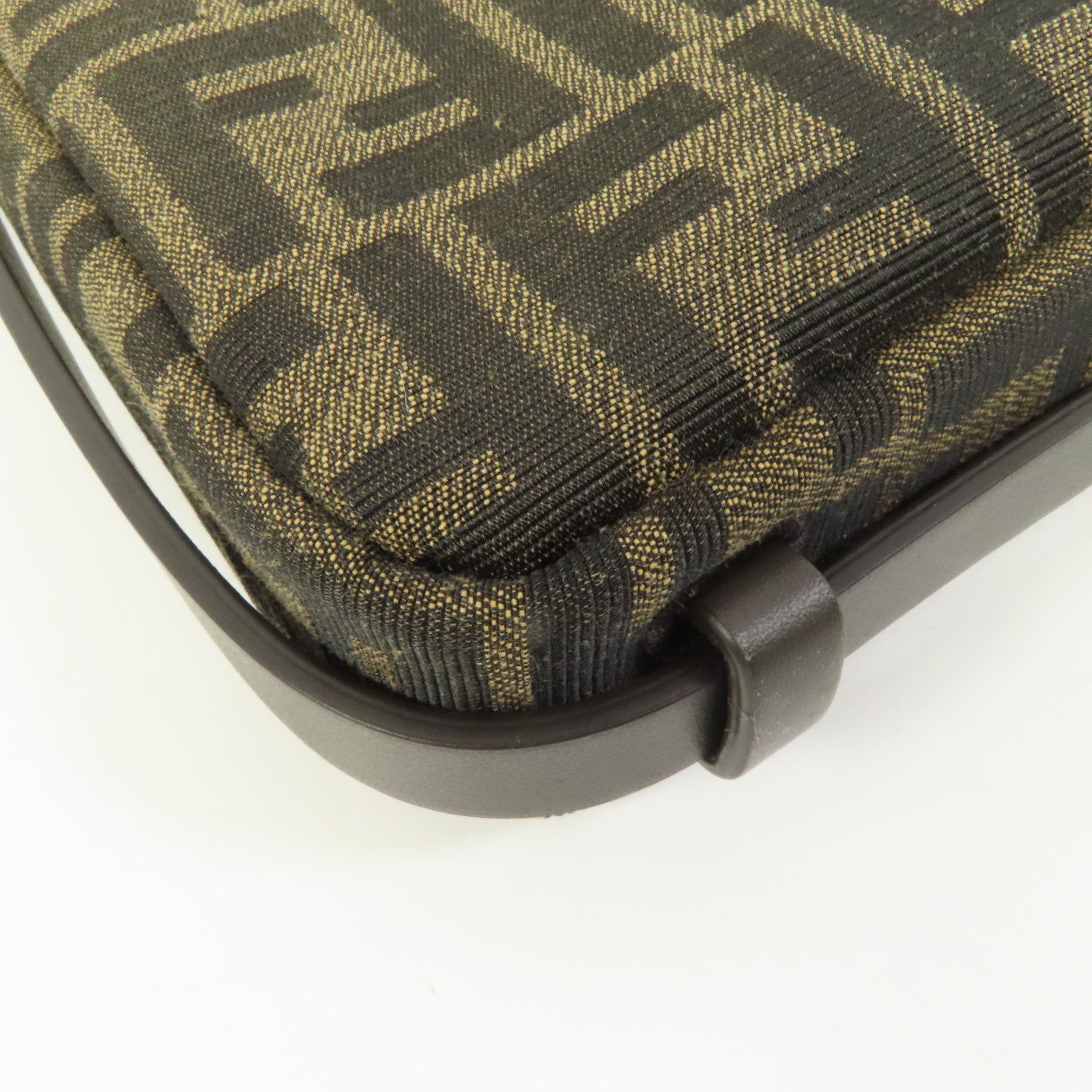 FENDI 帆布Shoulder Bag金扣肩背袋