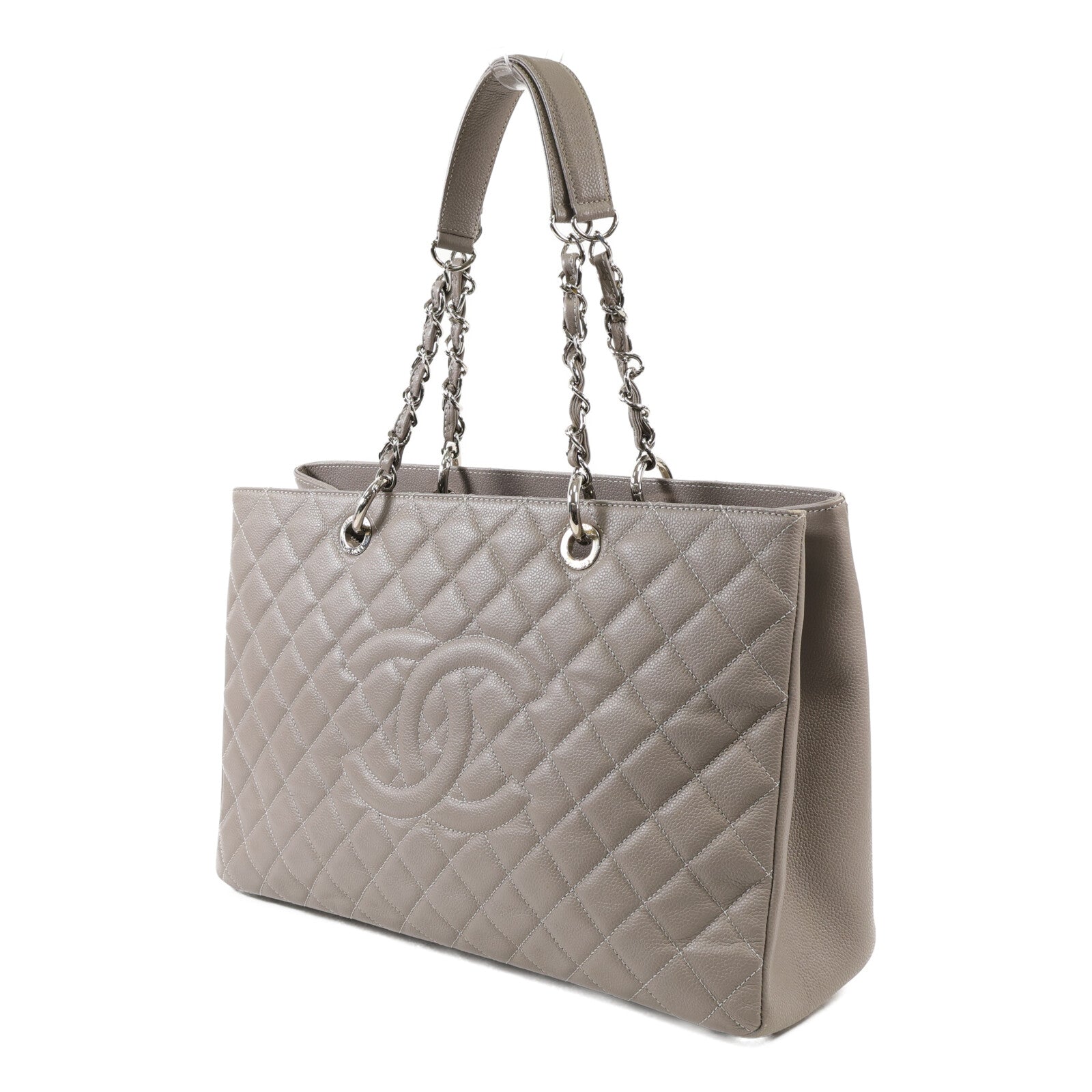 CHANEL 牛皮皮革GST Grand Shopping Tote銀扣手挽袋