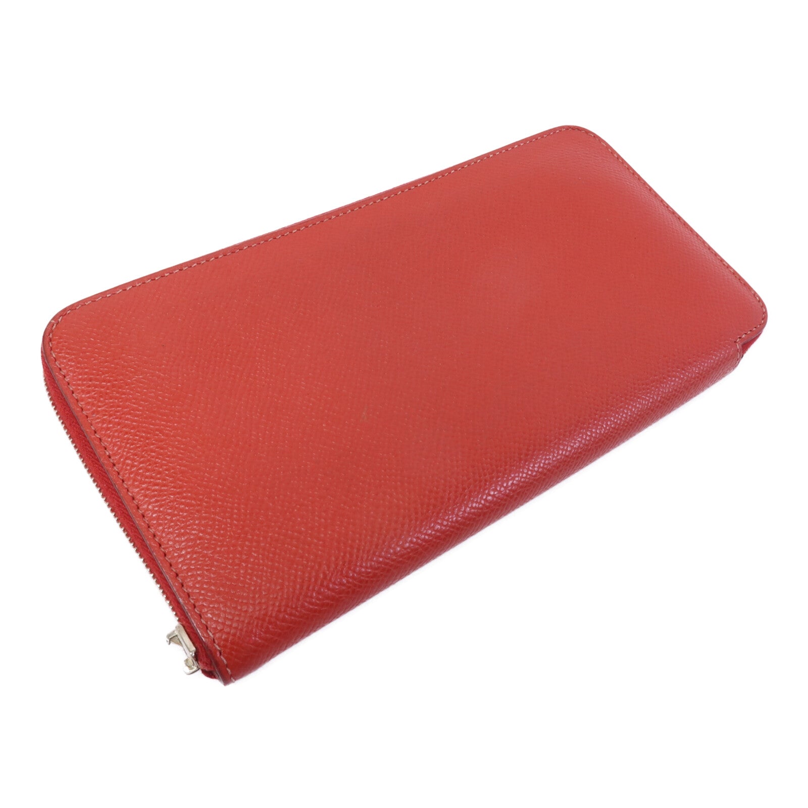HERMES 【激減優惠】Epsom皮革Azap Wallet銀扣長錢包Rouge