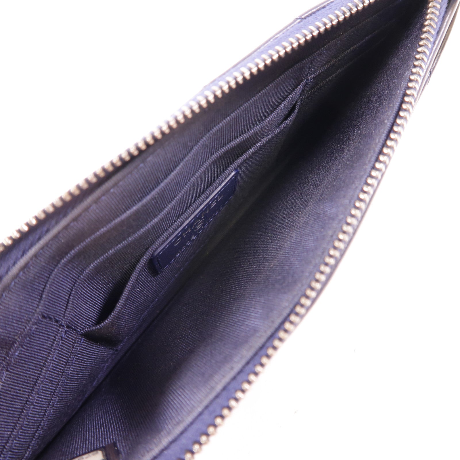 CHANEL 【激減優惠】牛皮皮革Long Wallet金扣長錢包