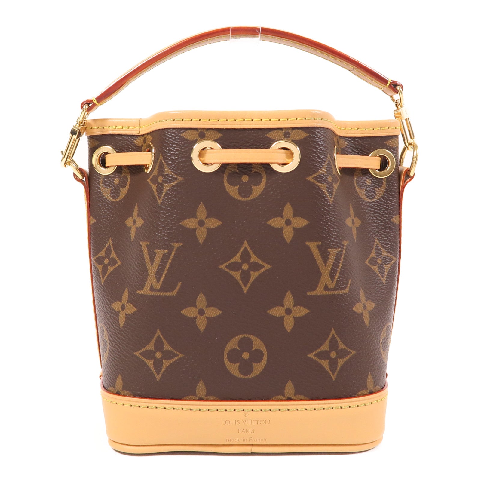 LOUIS VUITTON Monogram Nano Noe金扣手挽肩背兩用袋