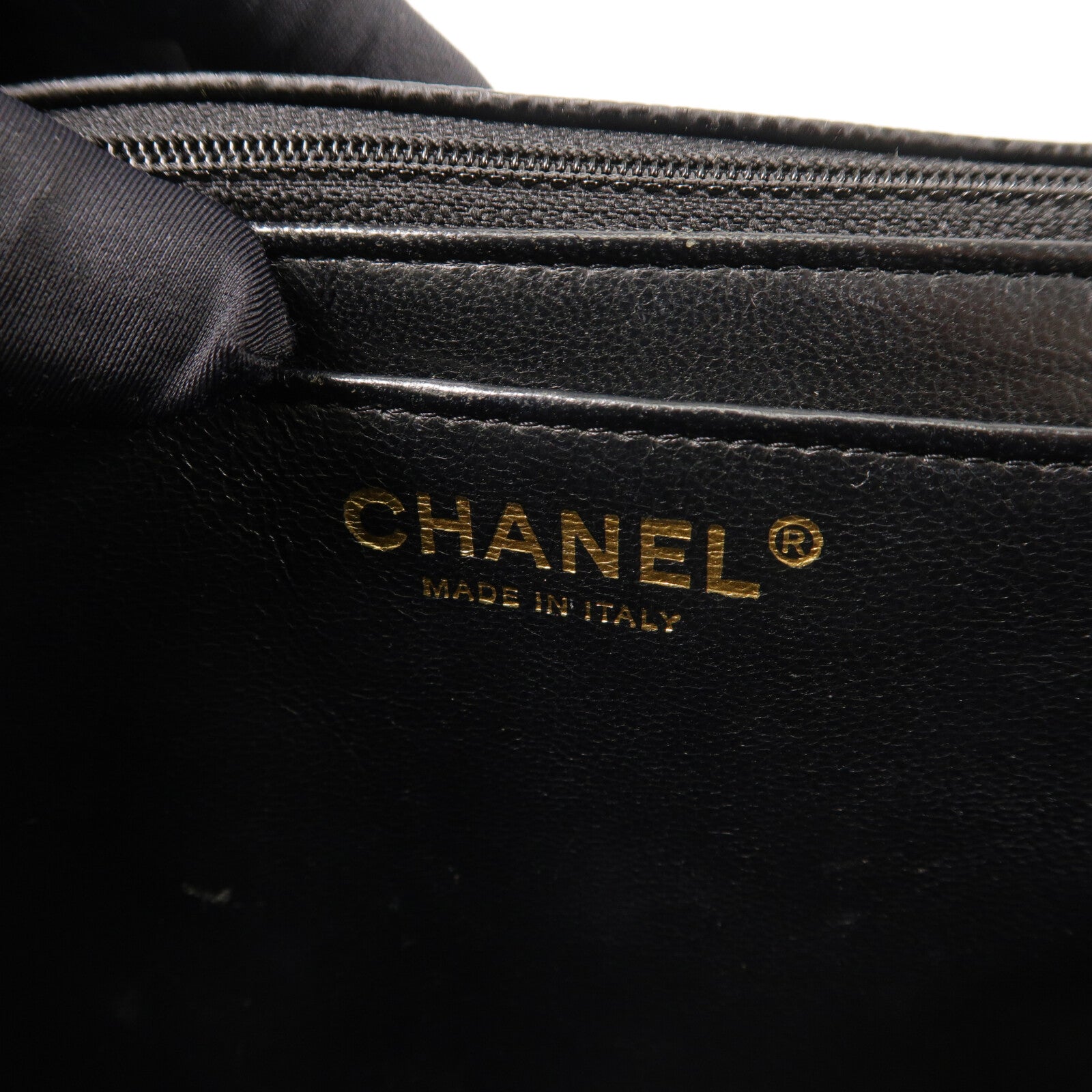 CHANEL 牛皮皮革Large Classic鏈帶肩背袋