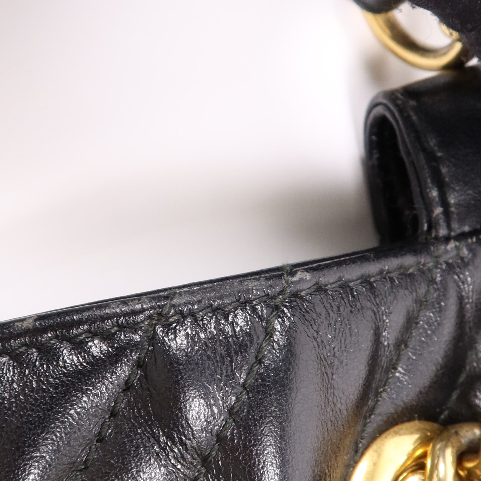 GUCCI 牛皮皮革GG Marmont金扣鏈帶肩背袋