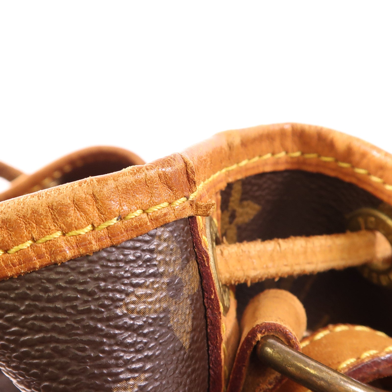 LOUIS VUITTON LV GHW Petit Noe Shoulder Bag M42226 Monogram Brown