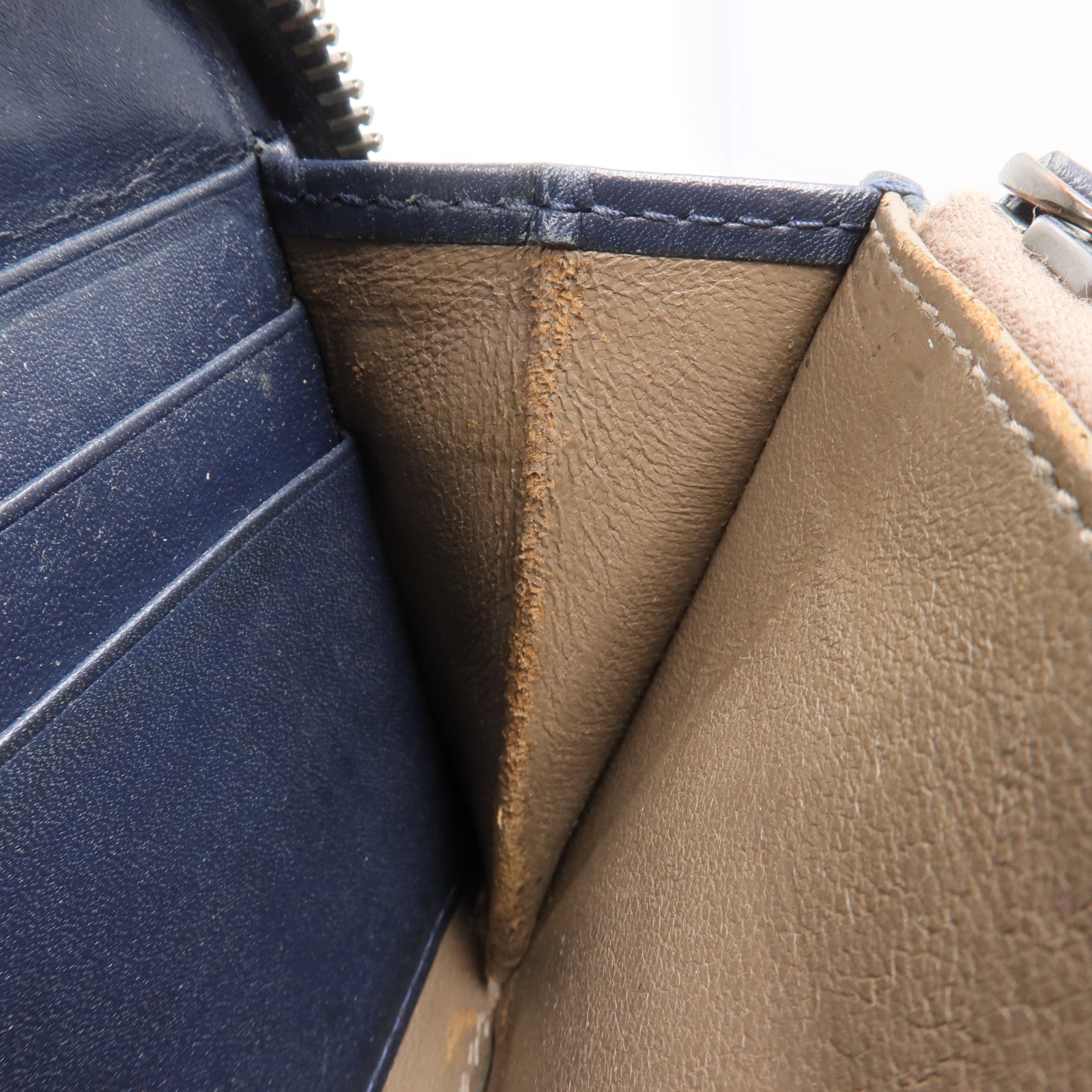 BOTTEGA VENETA 【激減優惠】牛皮皮革Zipper Long Wallet長錢包