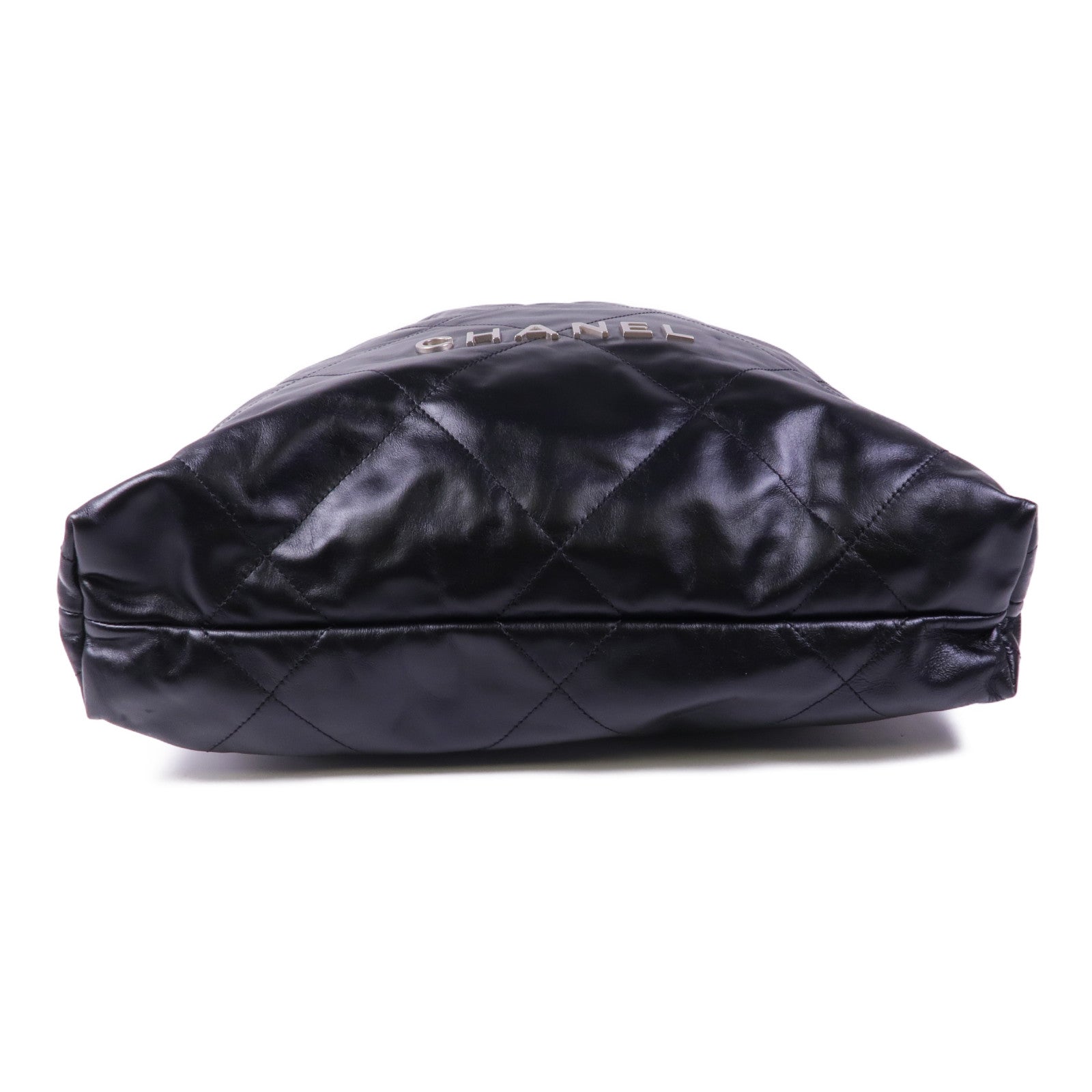 CHANEL 牛皮皮革Chanel 22 Backpack銀扣背包