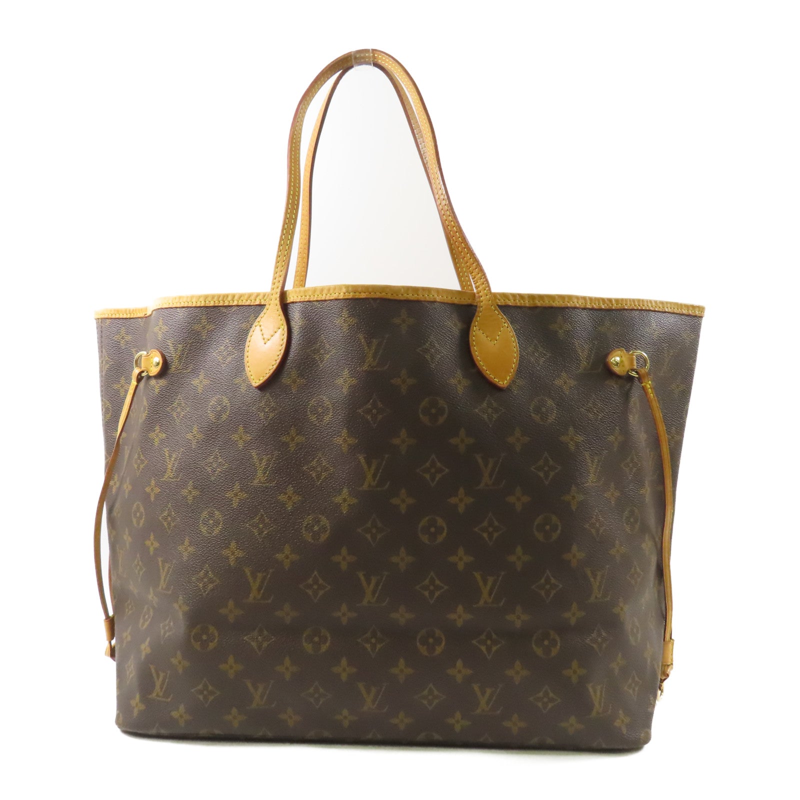 LOUIS VUITTON Monogram Neverfull GM金扣手挽袋